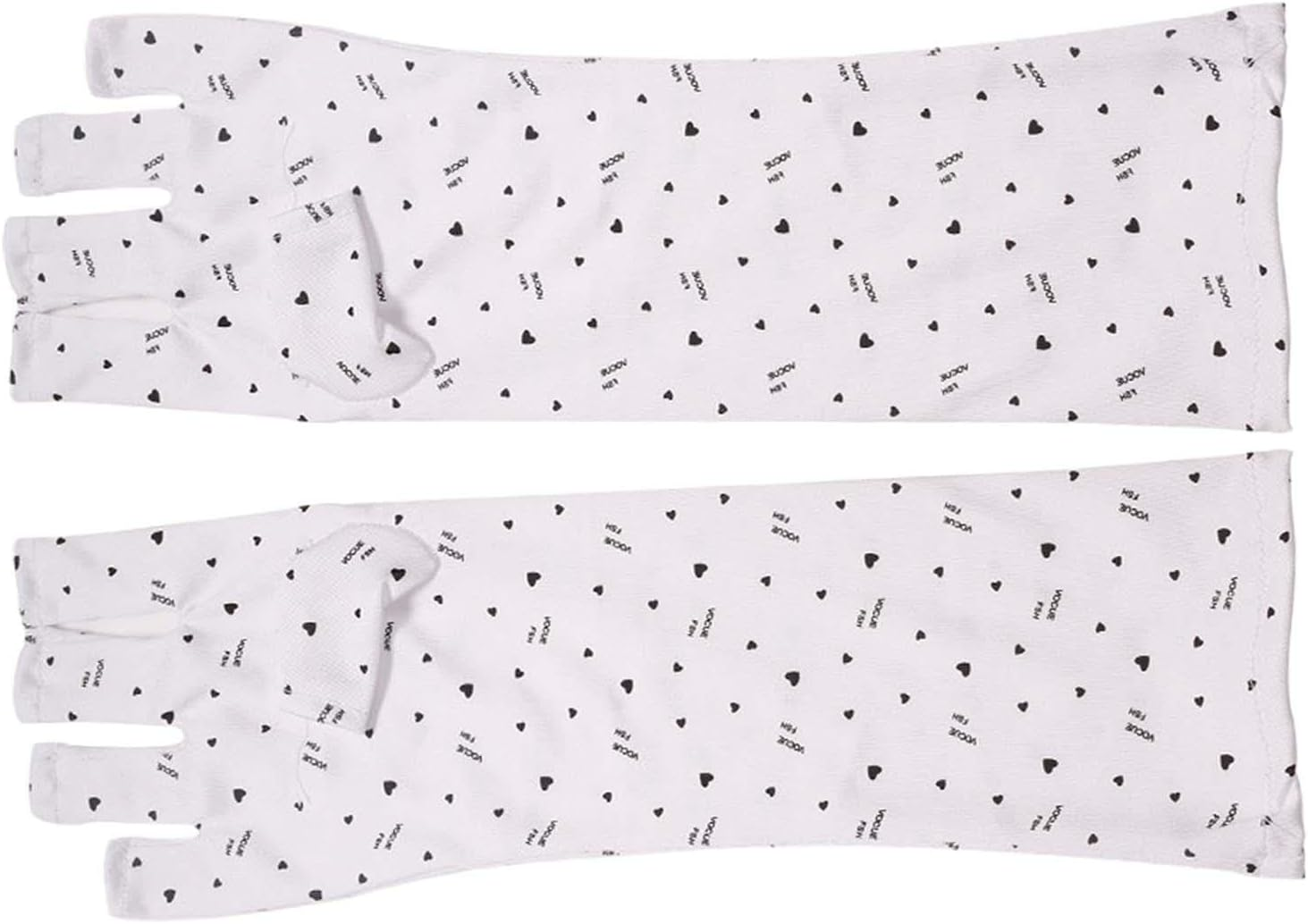 TENOL 2 Pieces Uv Protection Fingerless Gloves,Uv Shield Gloves Skincare,Durable Lightweight Portable Sun Protection Gloves for Nail Lamp Making Gel,Women, Long image number 6