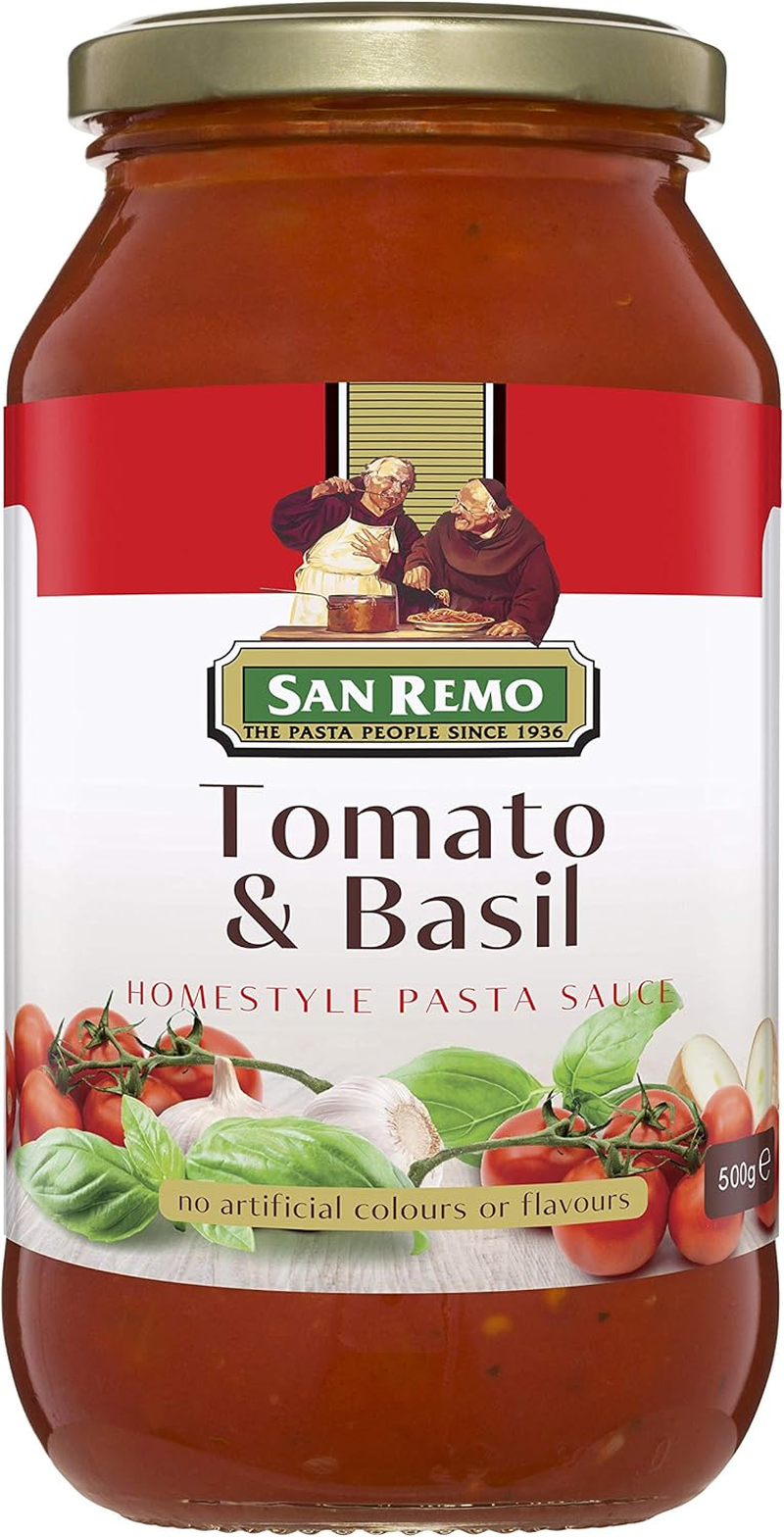 San Remo Tomato and Basil Pasta Sauce, 500 G image number 1