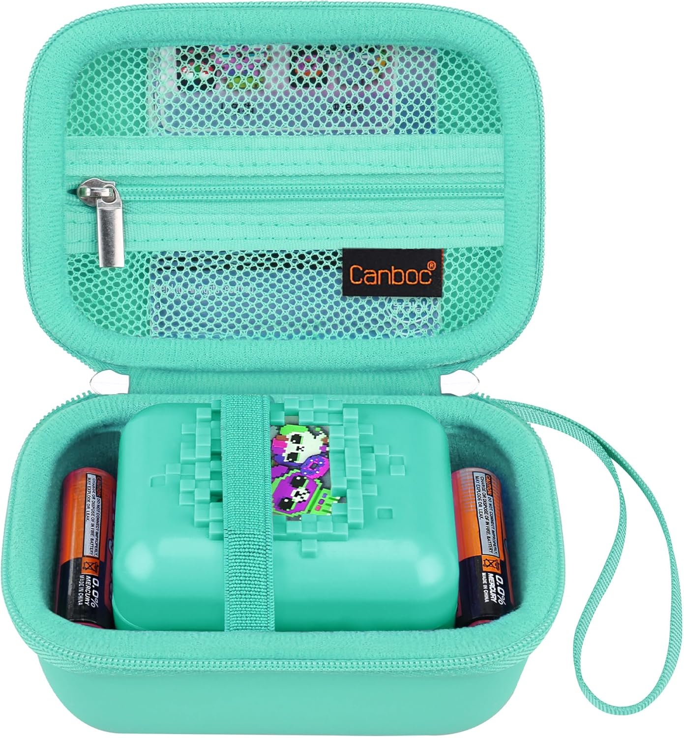 Canboc Hard Carrying Case for Bitzee/Bitzee Disney/Bitzee Magicals Interactive Toy Digital Pet, Virtual Electronic Pets Kids Toys Storage Bag, Purple+Purple (Case Only)