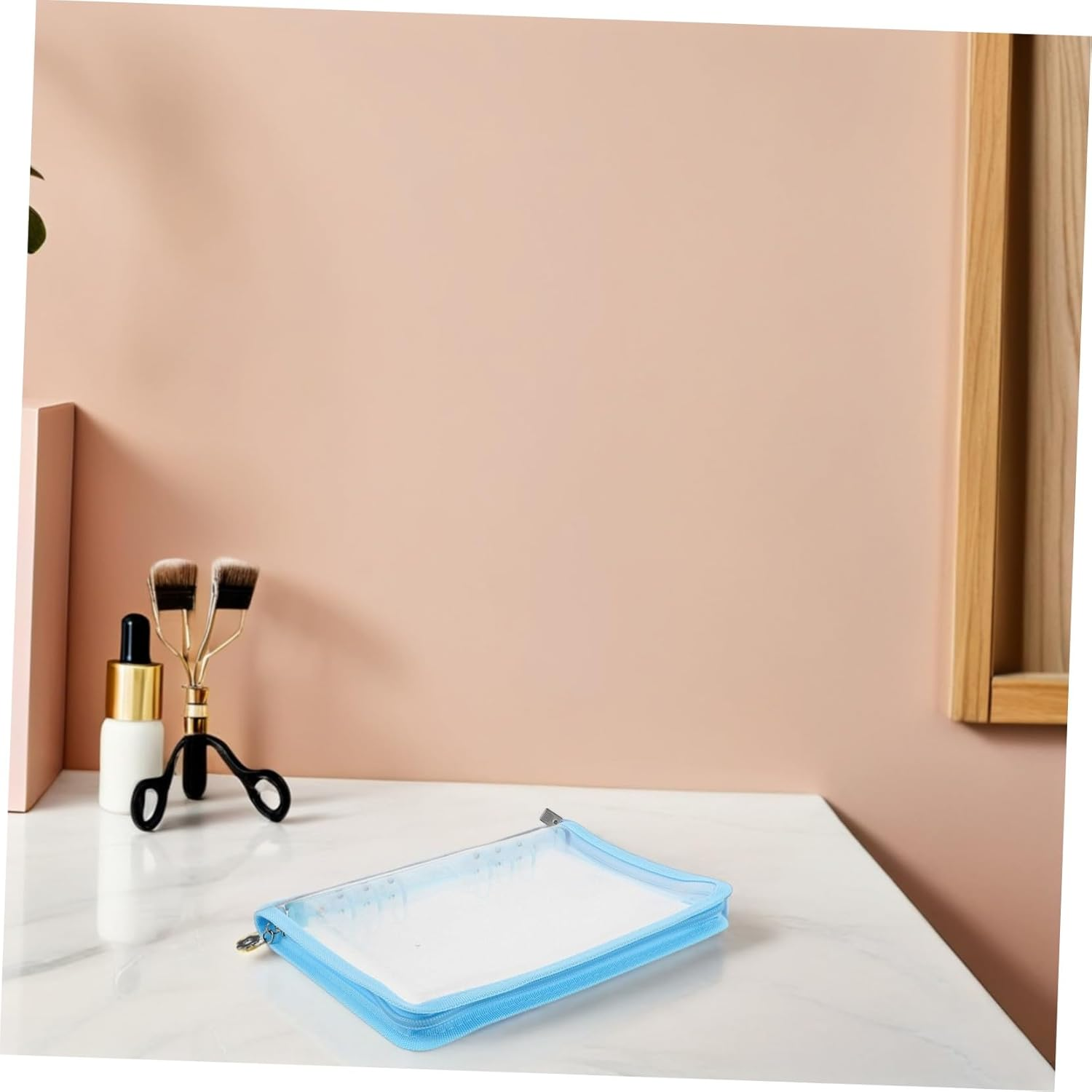 Toyvian Transparent Earring Organizer Travel Case with Lightweight Portable Jewelry Storage Book with Thick Material Space-Saving Layout for Necklaces Bracelets and Earrings image number 6