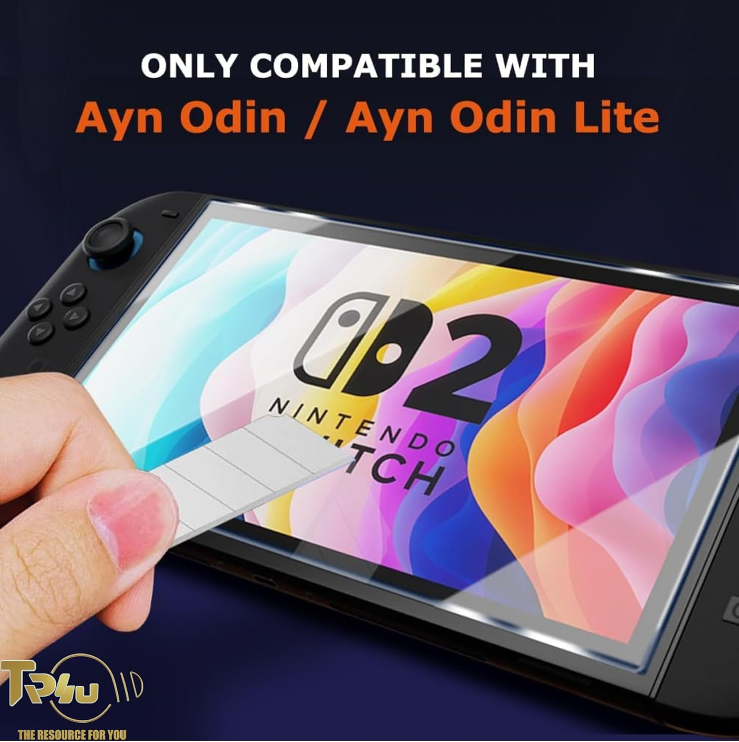 TR4U 2 in 1 Nintendo Switch 2 Screen Protector (2 PACK) - anti Fingerprint - Easy Installation - 9H Hardness Tempered Glass - Premium Shatterproof HD Clear - Screen Protector for Nintendo Switch 2 8"(2025) image number 6
