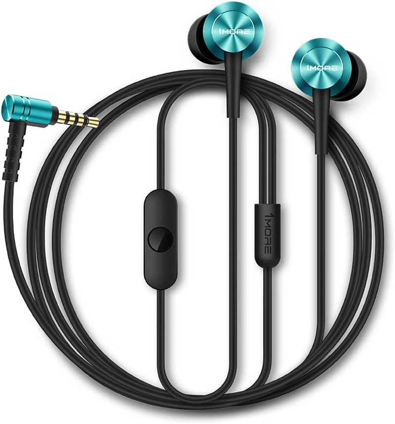 1MORE in Ear Earphones with Microphone，3.5Mm Wired Earphones for Pc/Smartphone, Headphone with Mic，Voice Control, Piston Fit Earphone, Blue image number 4