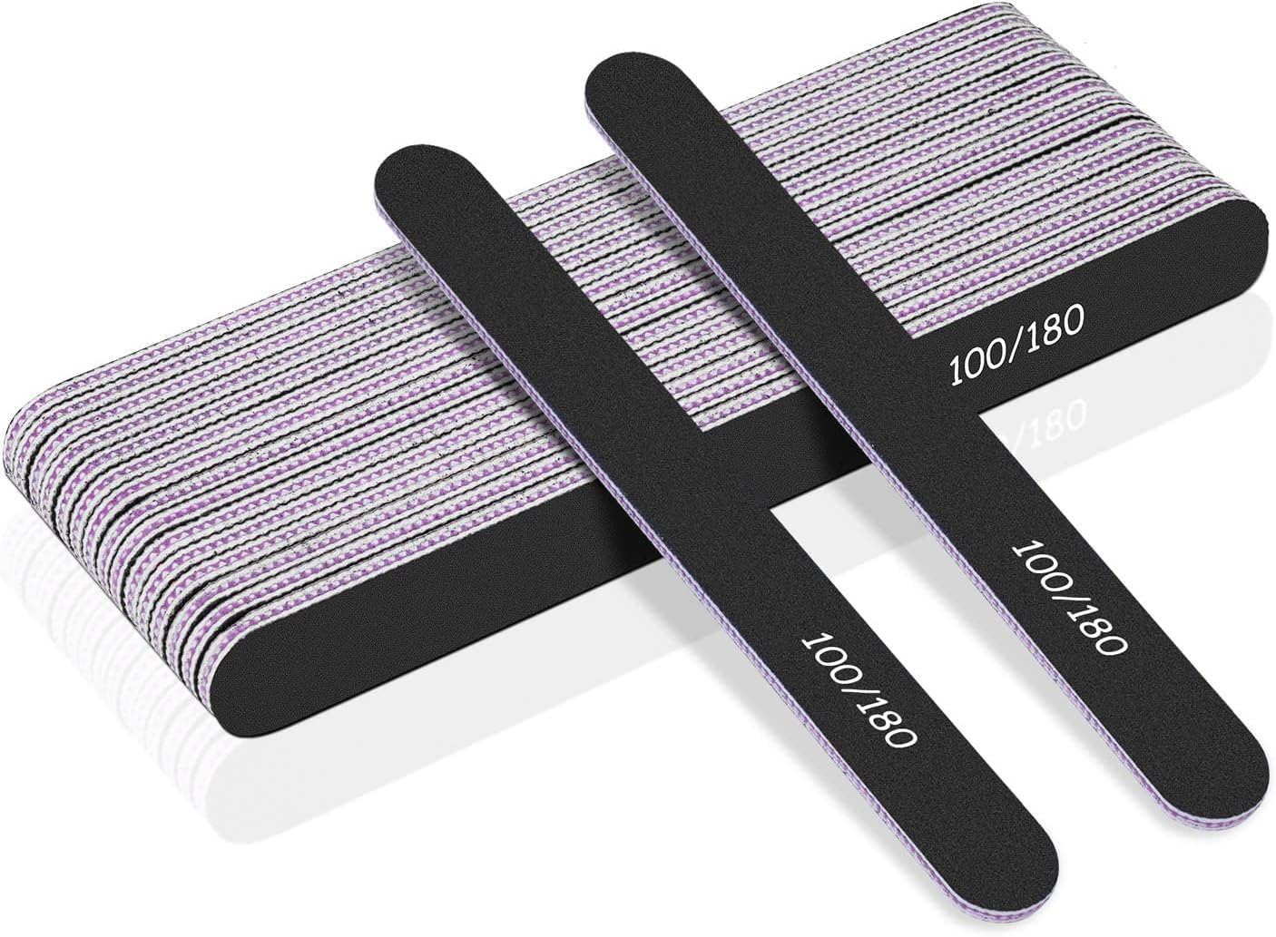 URAQT Premium Crystal Glass Nail File Set, 3 Piece Professional Nail Care Set, Double Sided Emery Board, Manicure Pedicure Tools, Nail Strengthener, Buffer