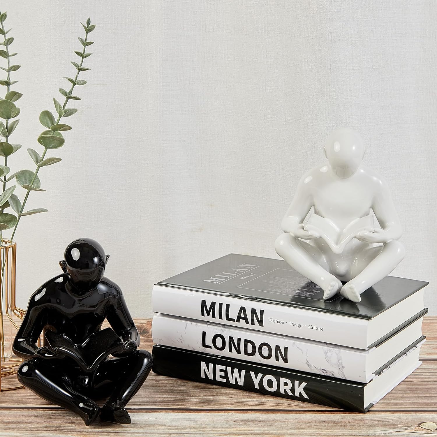 Decorative Books for Home Decor,3 Piecestravel Themed Decorative Books Set,Real Hardcover Decor Books,For Any Table or Shelf/Living Room/Bedroom/Entryway(Black and White) image number 5