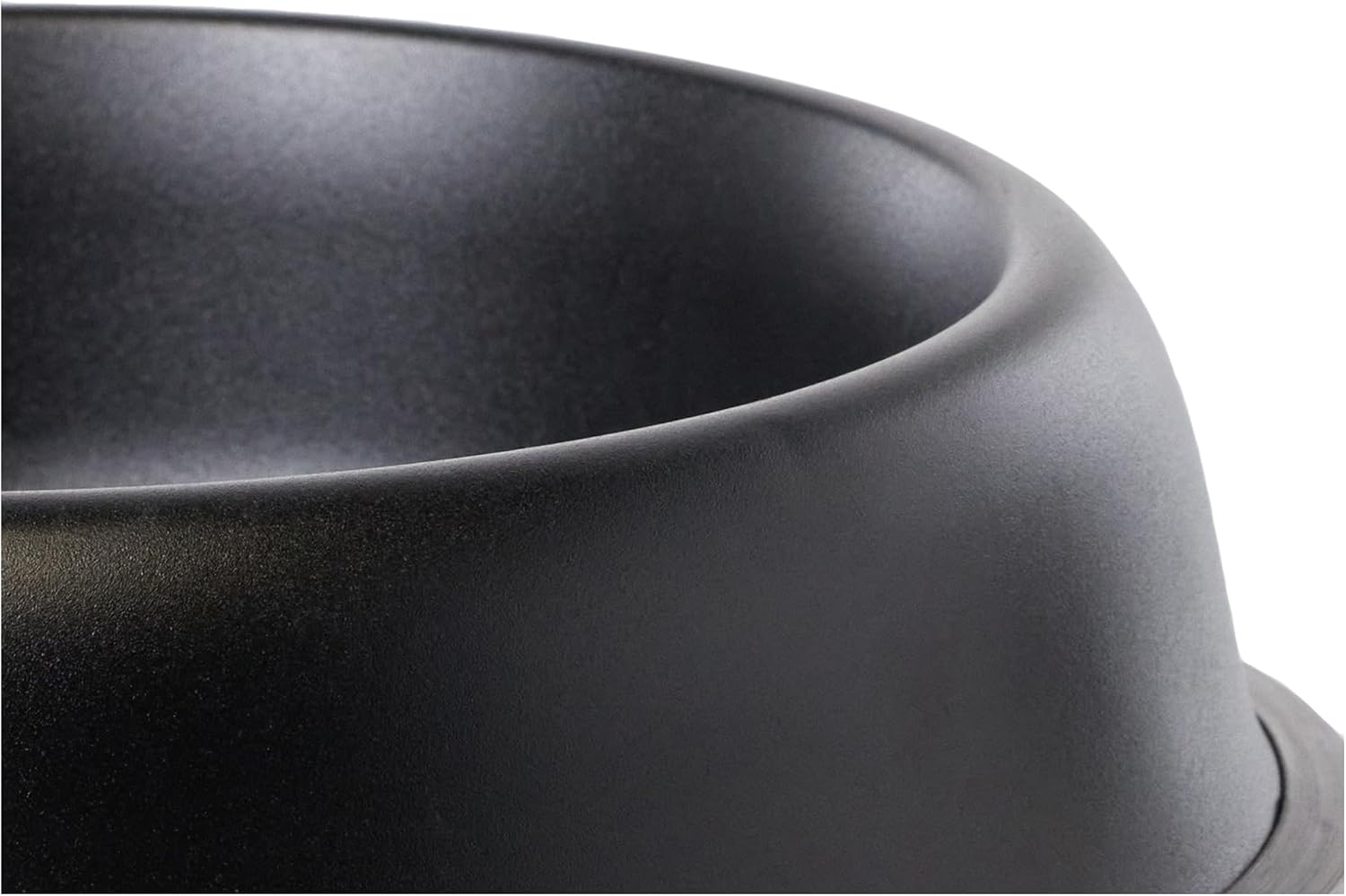 Ferplast Mira Kc 80 Non-Slip Metal Bowl for Cats, Black - White image number 1