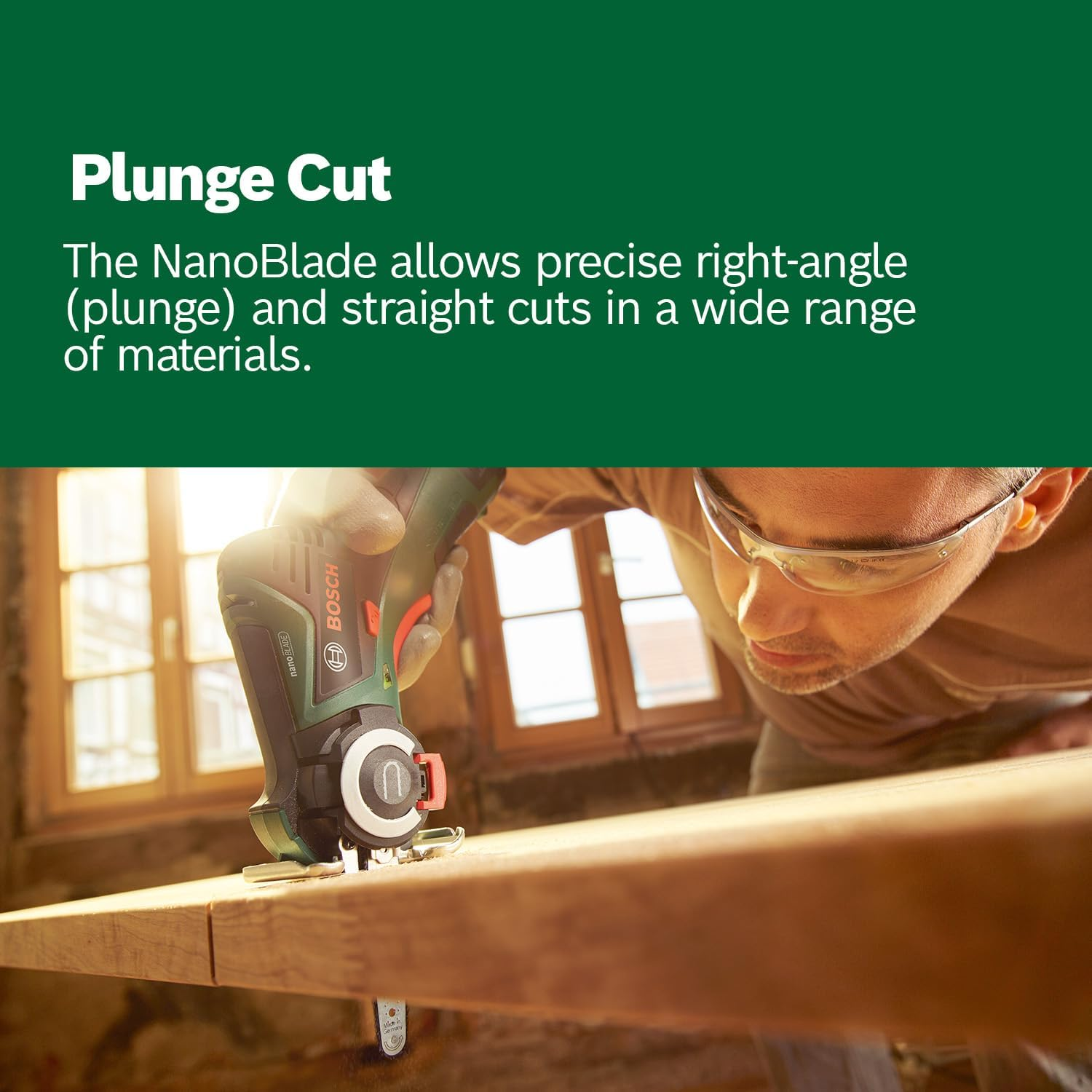 Bosch Home & Garden 12V Cordless Nanoblade Saw, Pruning & DIY Cuts, Vibrationless, Includes 2.5Ah Battery, Charger & Case (Easycut 12). Made in Europe image number 5