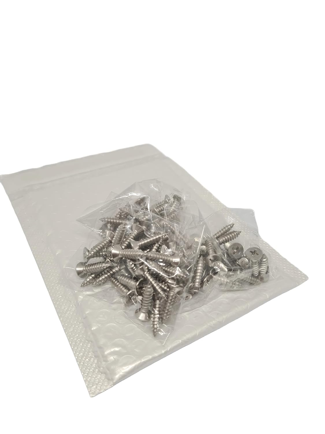 304 Stainless Steel Self-Tapping Screws Cross Flat Countersunk Head Screw Wood Screw (M4=7G X20-90Pcs) image number 3