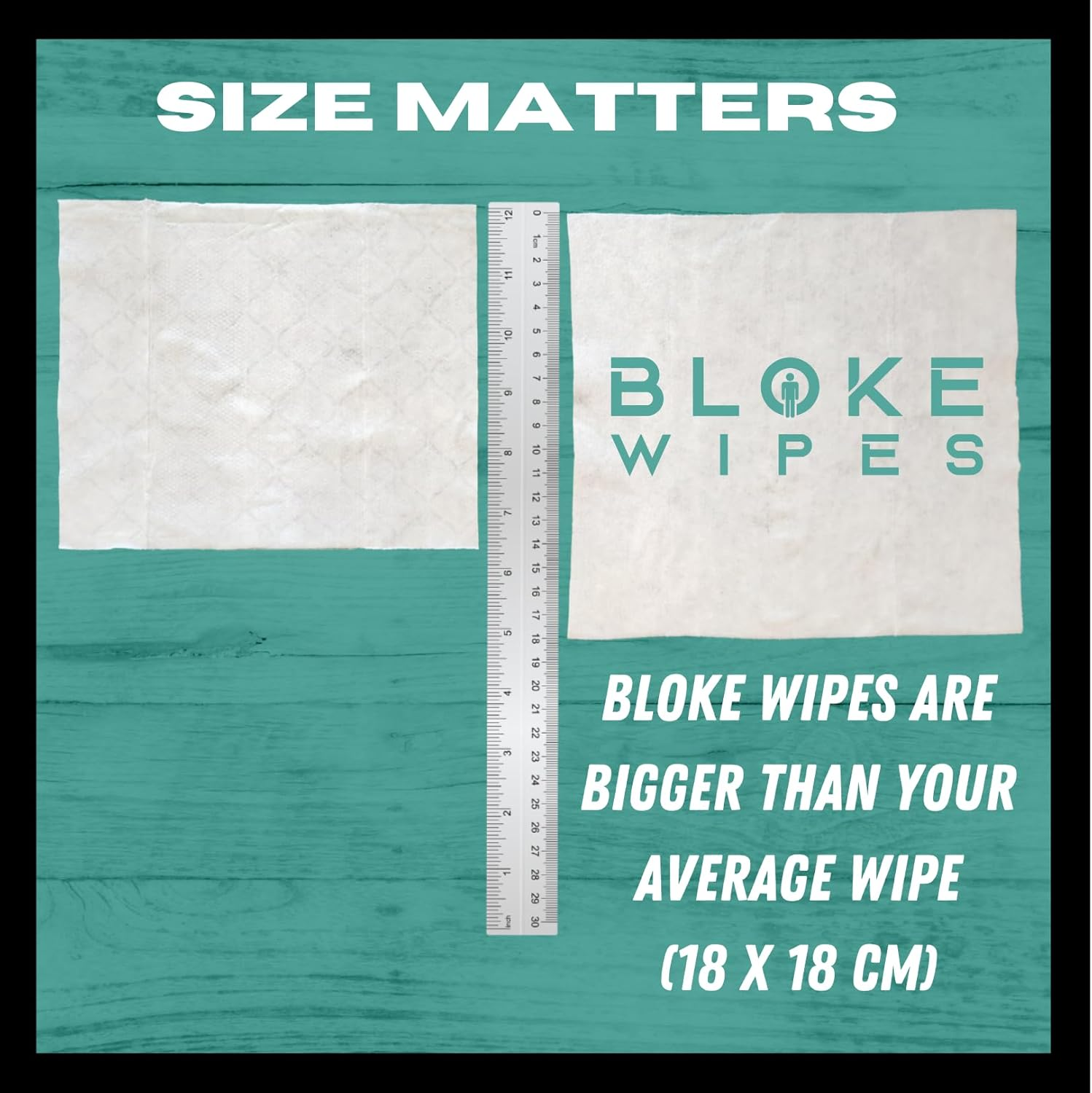 Bloke Wipes Flushable Wipes for Men &ndash; 1 Pack (40 XL Wipes) &ndash; Mint & Eucalyptus &ndash; Biodegradable Body, Bum, Face & Hygiene Wipes &ndash; Travel Friendly &ndash; Aussie Owned image number 6