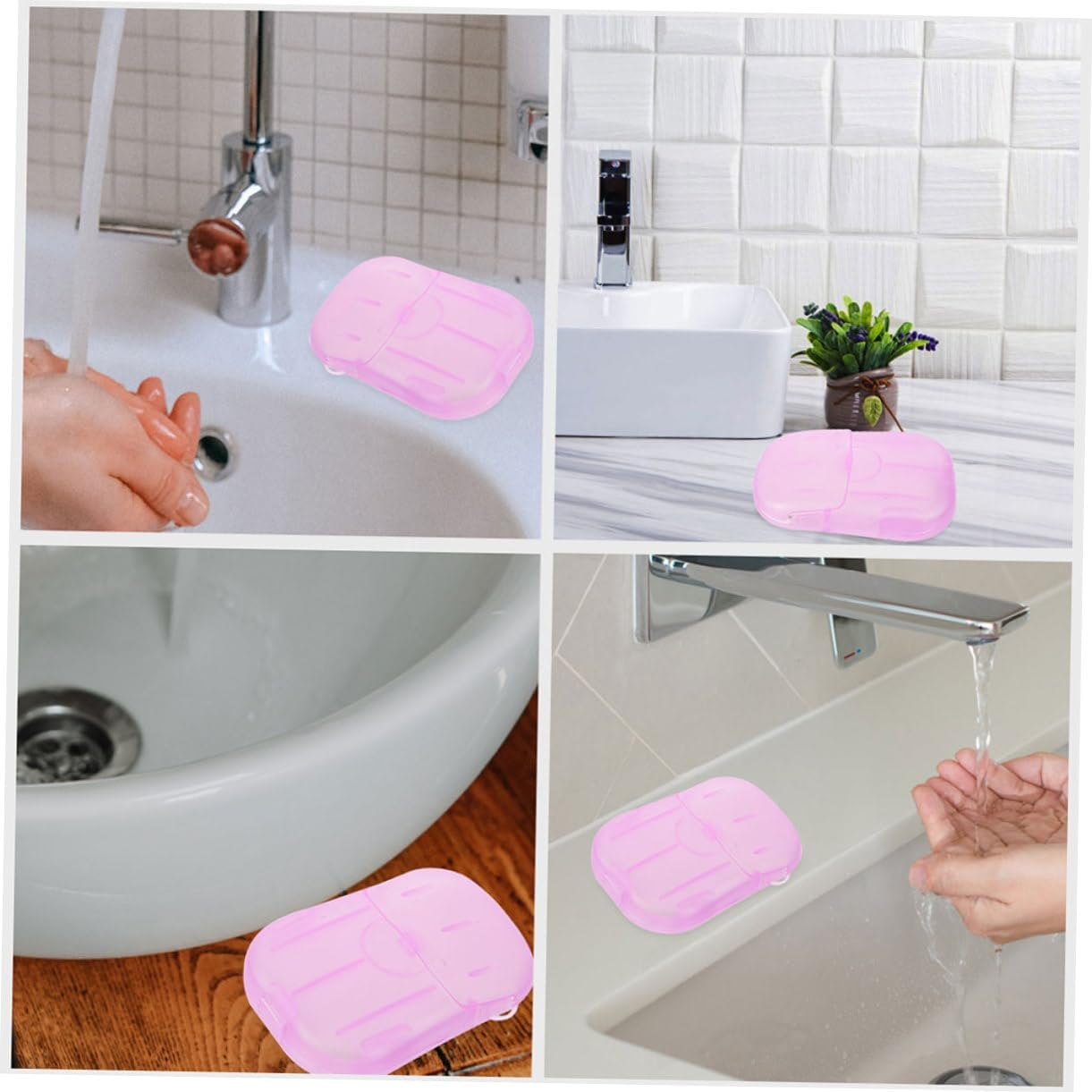 HANABASS Portable Paper Soap Sheets Travel Hand Cleaning Soap Sheets for Camping Safe Refreshing Compact Box Package image number 1