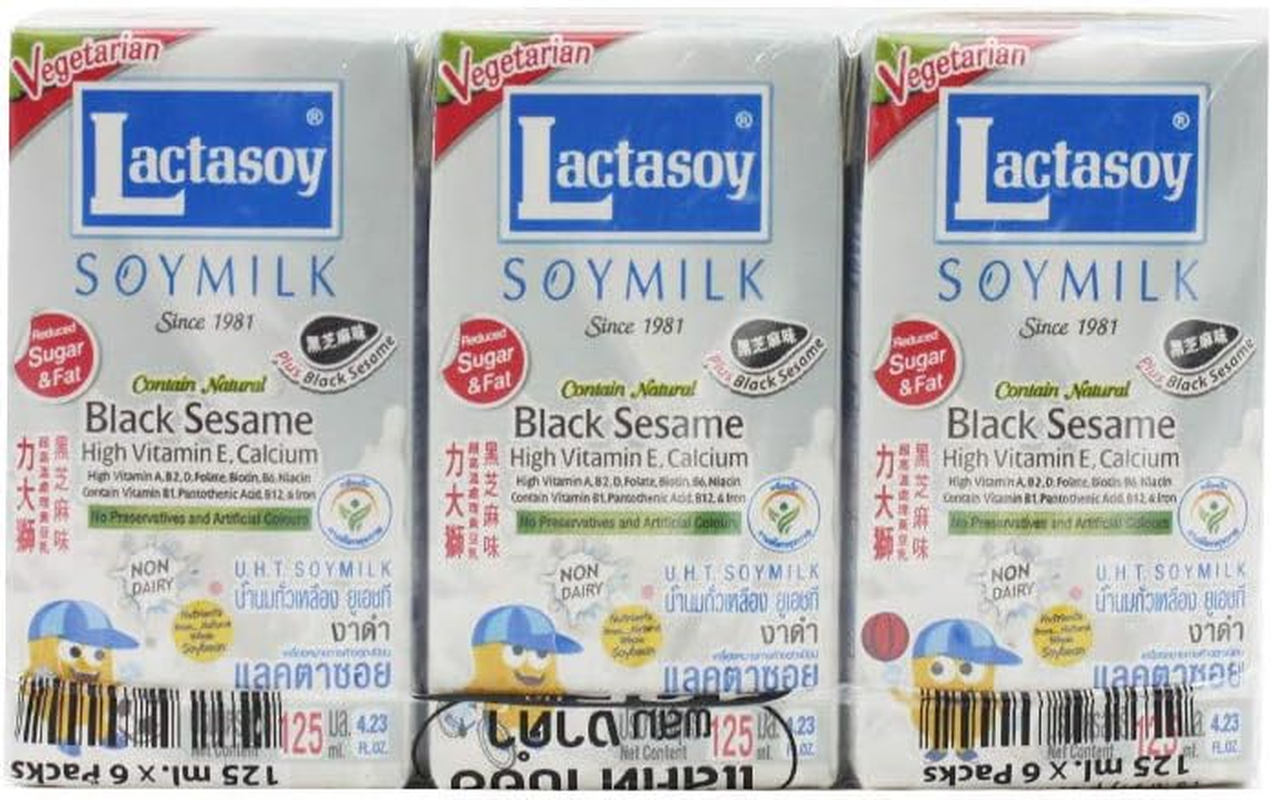 Lactasoy Black Sesame Soy Milk 125 Ml image number 2