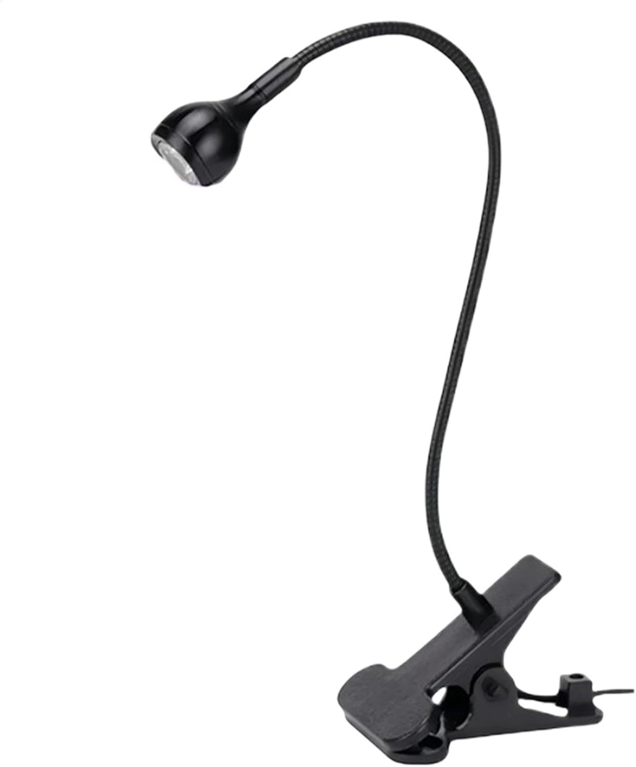 Rissunkv Gooseneck Nail Lamp | Gooseneck LED Nail Light for Gel Nails, Clamp on Nail Lamp,Small USB UV Lamp, Manicure Dryer, Home Salon Nail Accessories for Women Girls