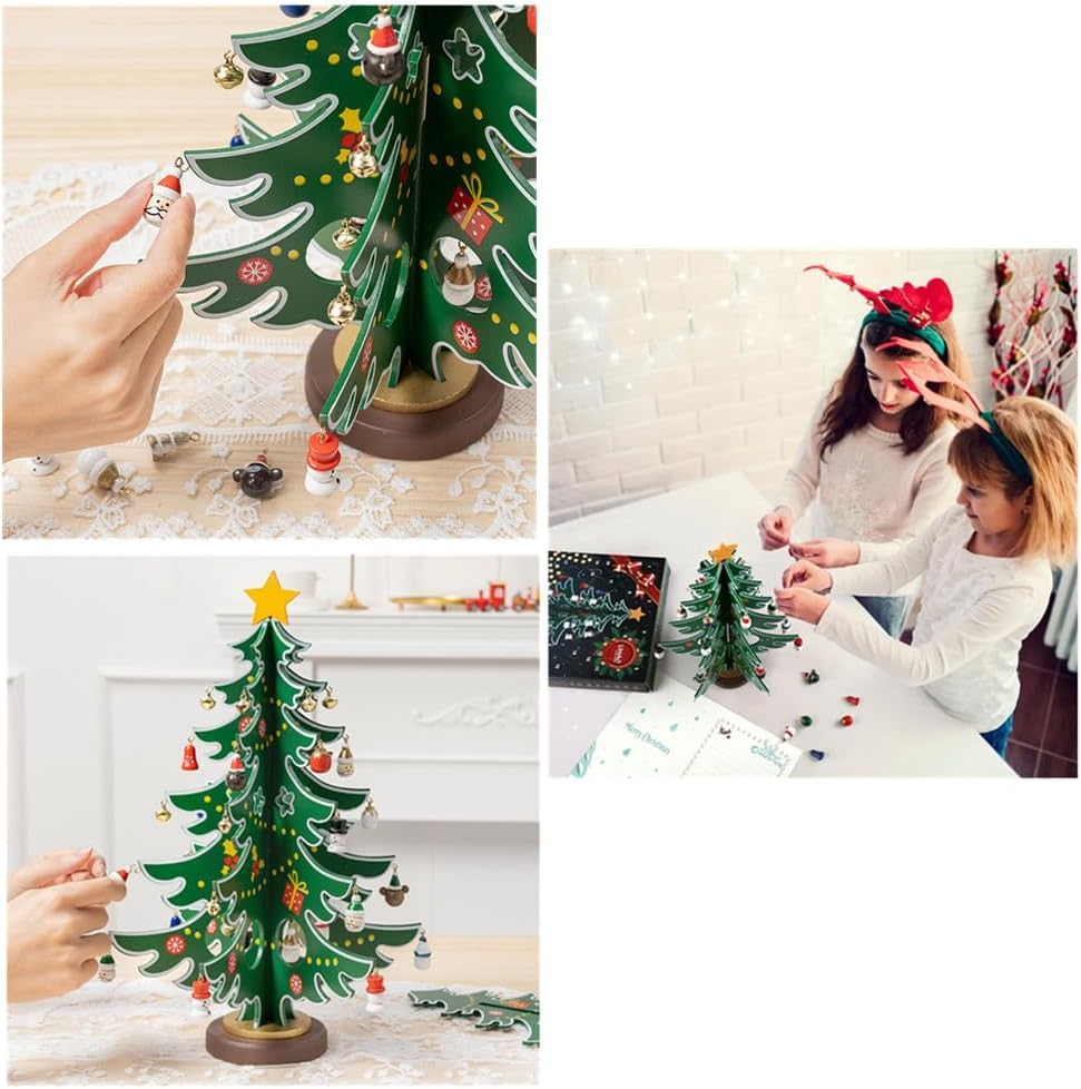 Christmas Advent Calendar Box Christmas Tree Countdown Calendar Set,Tabletop Christmas Tree and Ornaments Set, 24 Days Christmas Countdown Calendar Creative Xmas Gifts for Boys, Girls and Kids Adults image number 4