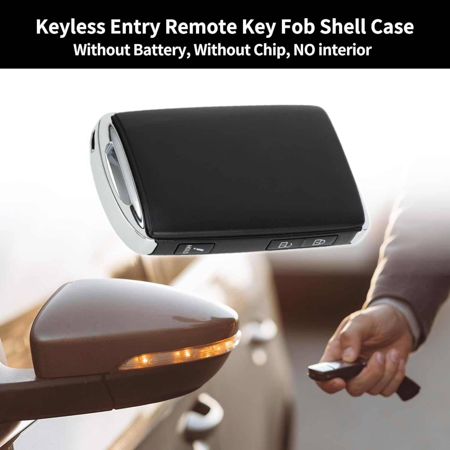 X AUTOHAUX Key Shell Case Keyless Entry Remote Key Fob Replacement Case for Mazda CX-3 2020-2021 for Mazda CX-5 2020-2021 3 Buttons WAZSKE13D03 image number 5