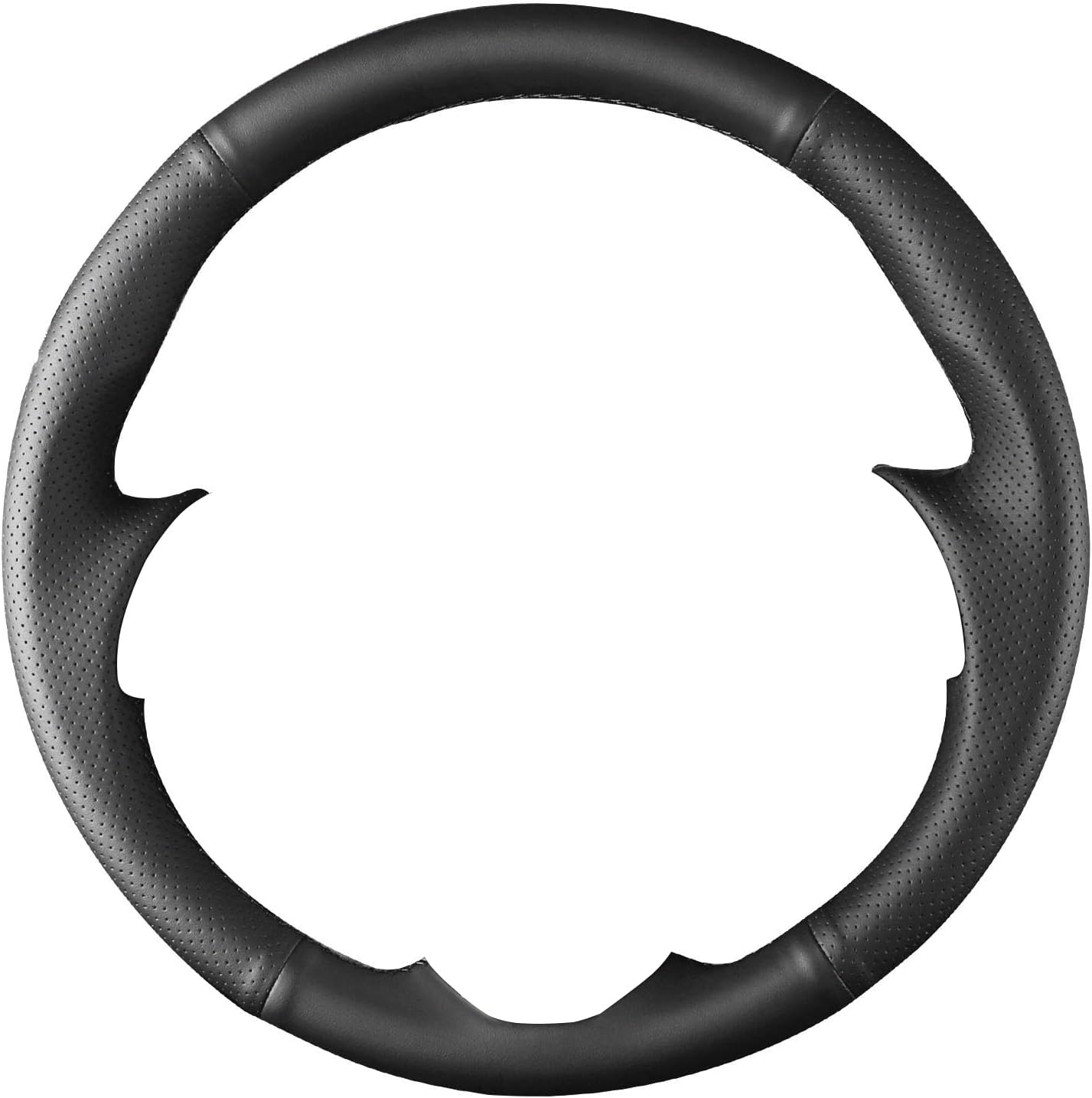 Yeolpise Hand Sewn Microfiber Leather Steering Wheel Cover on Wrap,Fit for Mazda 3 2014-2016 Mazda 6 2014-2016 Mazda 2 2015-2017 CX-3 2016-2017 CX-5 2013-2016 for Scion Ia 2017