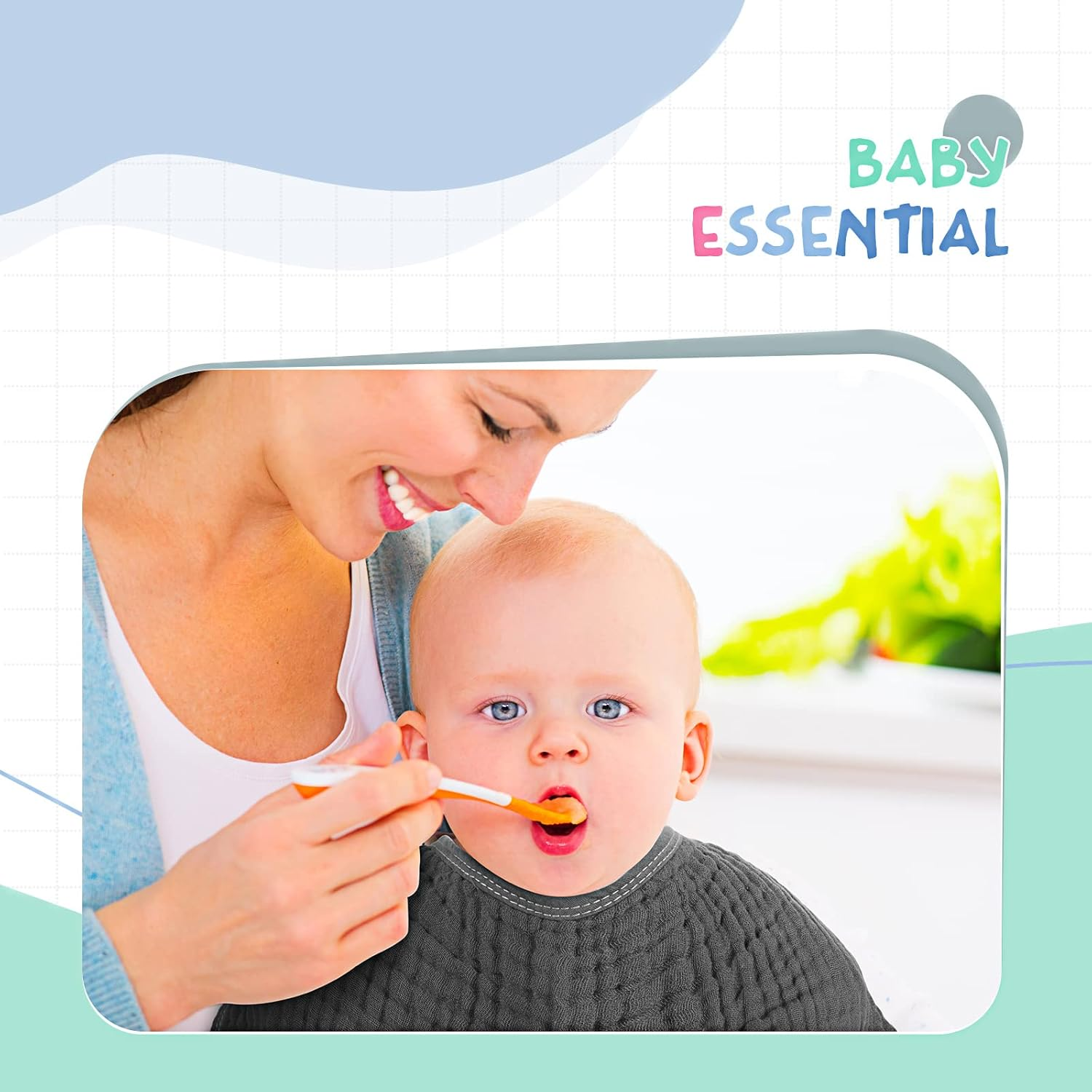 Irenare 6 Pieces Large 20 X 10 Inch Burp Cloths Multi-Colors Muslin Washcloths Baby Burping Diapers 6 Absorbent image number 4