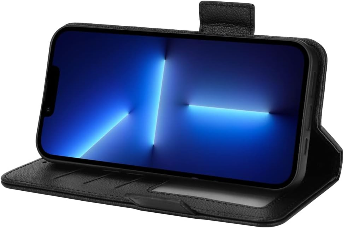 Topme Leather Case for Samsung Galaxy S25+ / Samsung Galaxy S25 plus (6.7 Inches), [Simple Phone Case with Lychee Pattern] - Dark Blue image number 4