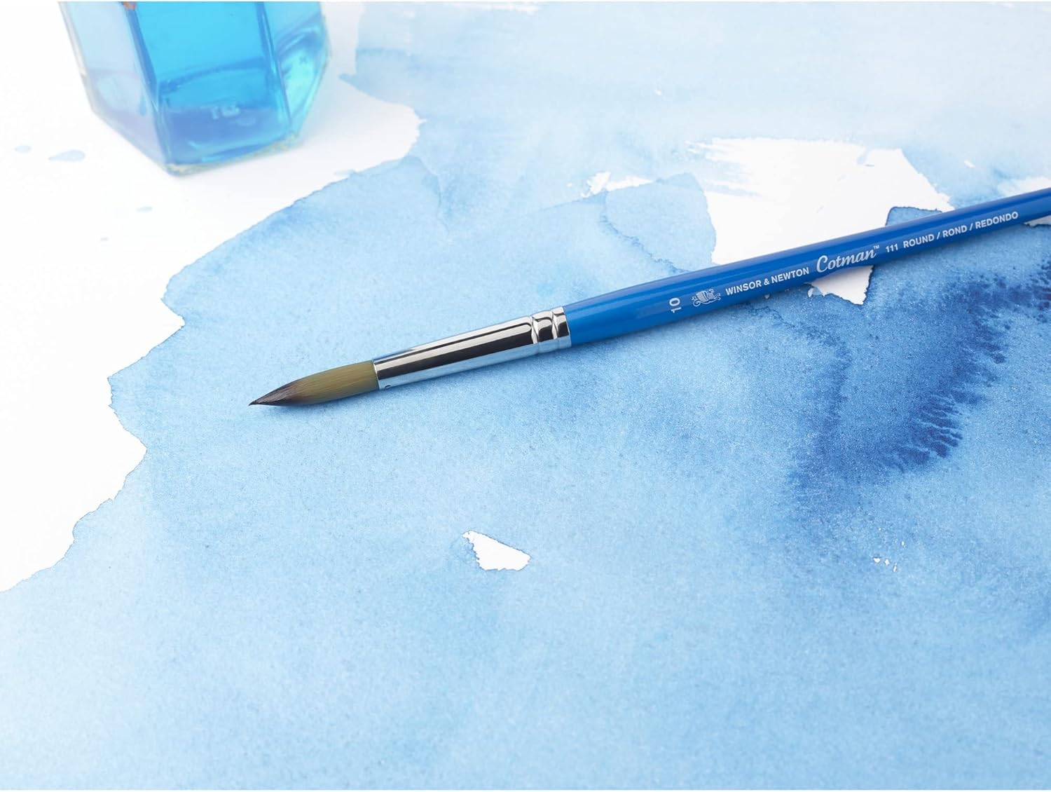 Winsor & Newton Cotman Water Colour Series 111 Short Handle Synthetic Brush - round #7