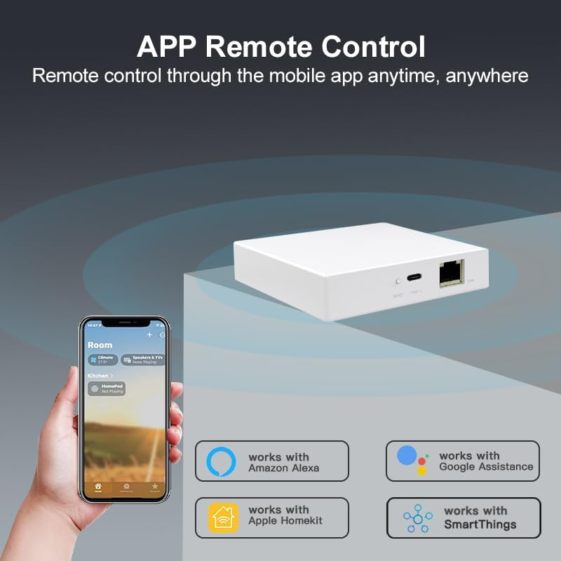 [AT-E] Tuya Multi-Mode Smart Gateway, Wifi/Zigbee, Compatible with Alexa and Google Home (Ate-Mattergw01) image number 3