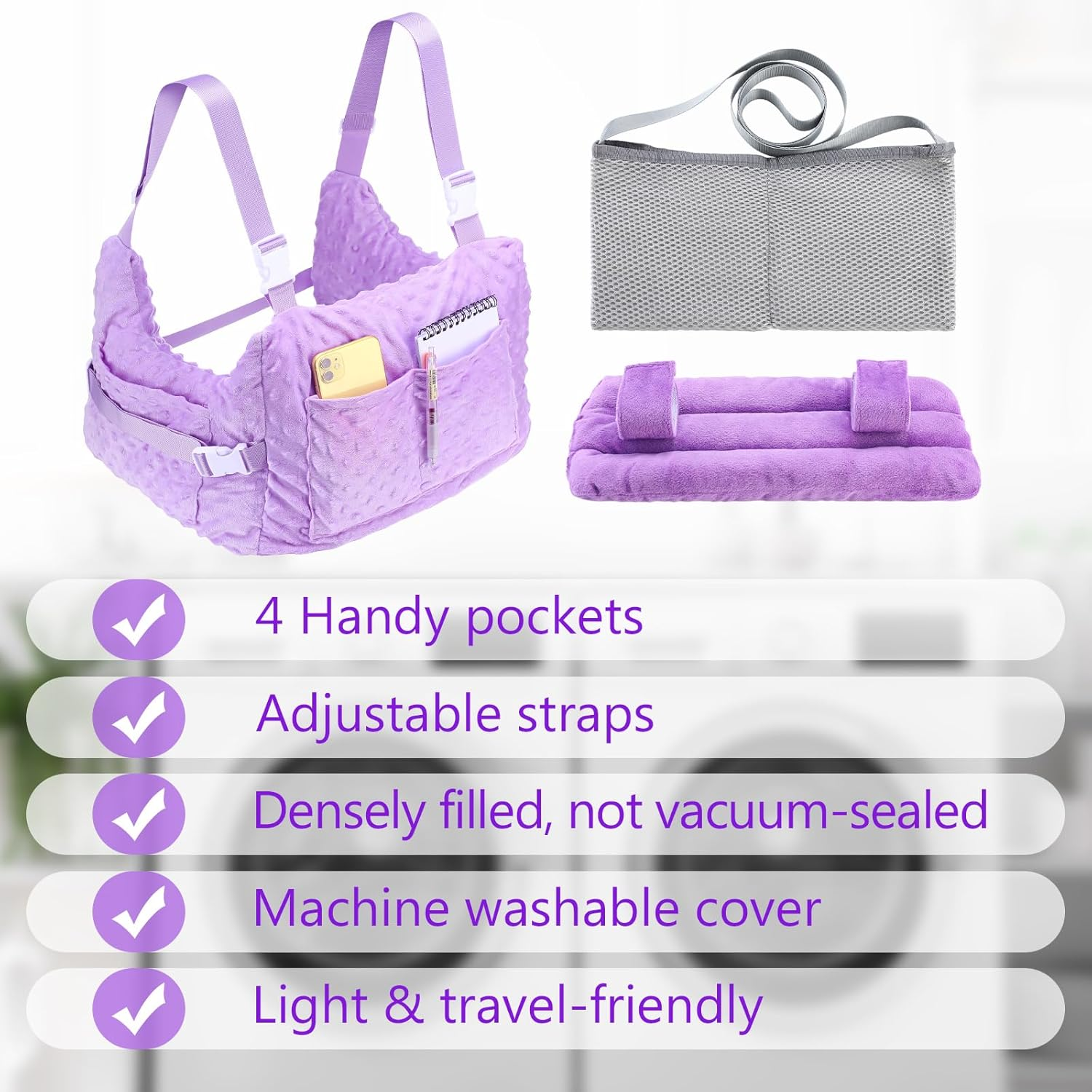 Geelin Post Mastectomy Pillow, Breast Surgery Lumpectomy Recovery Supplies, Post Mastectomy Essentials, Breast Reduction Pillow Recovery Belt Protection Surgery Gift image number 6