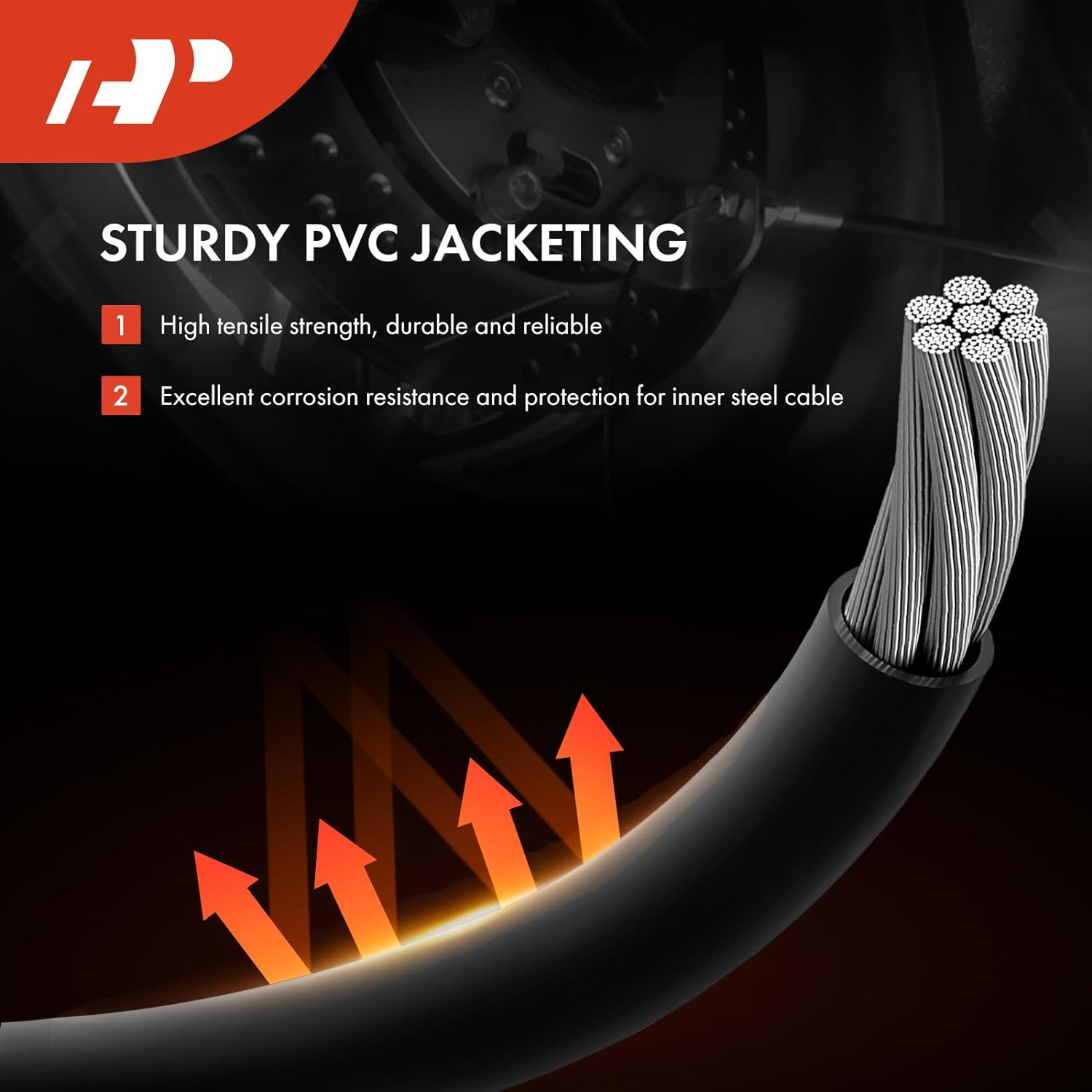 A-Premium Parking Brake Cable Replacement for Honda Cr-V 2005-2006 Rear Right image number 6