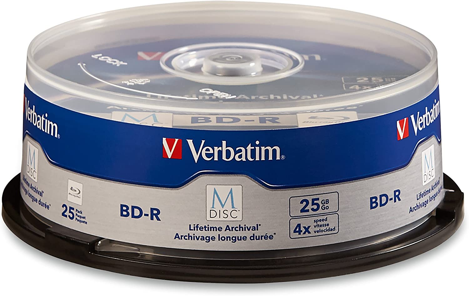 Verbatim M-Disc BD-R 25GB 4X with Surface - 25Pk Spindle - 98909 image number 5