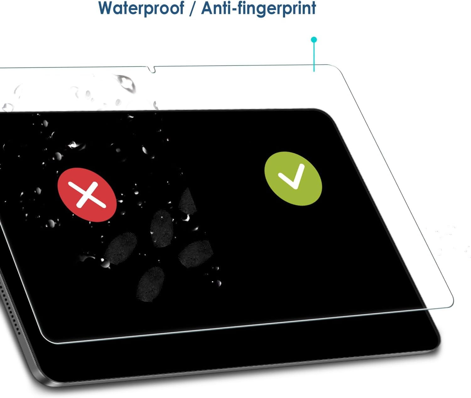 Bighan 2 Pack Screen Protector Compatible with Samsung Galaxy Tab A9 plus 11 Inch, 9H Hardness Tempered Glass Film Clear Anti-Bubble Full Coverage Foil image number 1