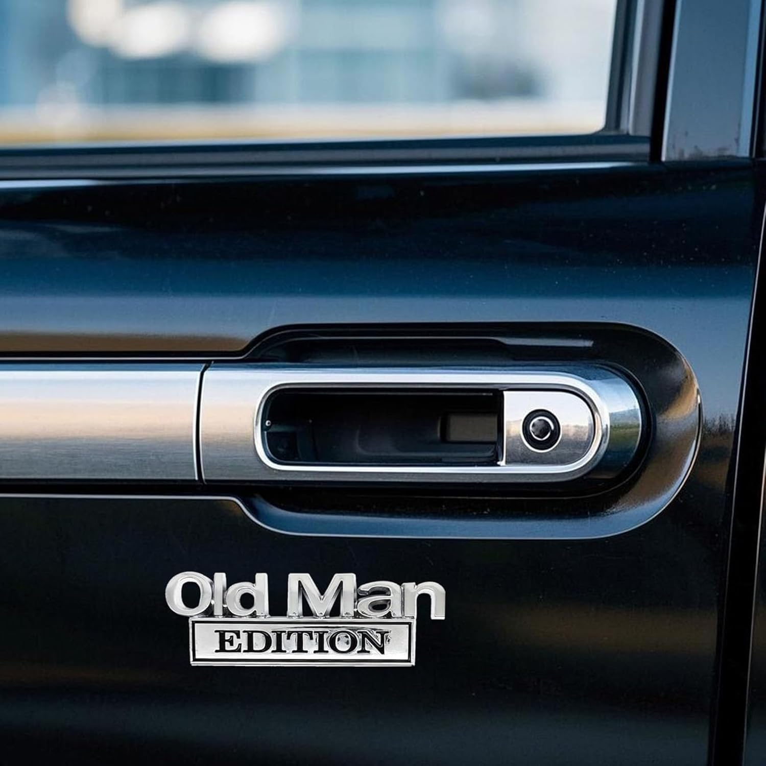 TSWCBYYLB 2Pcs Old Man Edition Car Emblem Metal Truck Decals Stickers Badge for Men image number 5