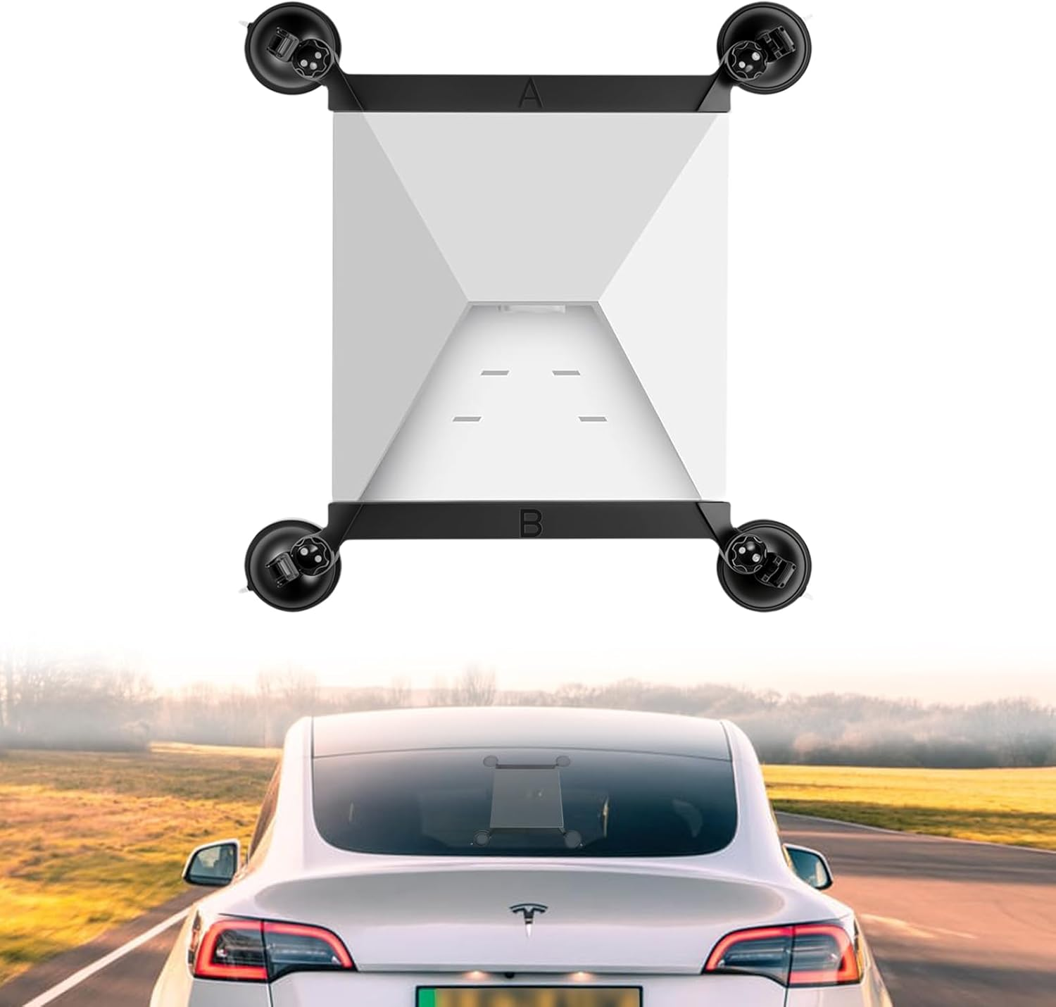 Daboot Starlink Mini Mount - Suction Cup Car Mount for Star Link Mini Accessories Mounting Kit for Vehicle Windows and Sunroofs Starlink Mini Roof Holder for Car, RV, Boat, Truck Glass (Black) image number 6