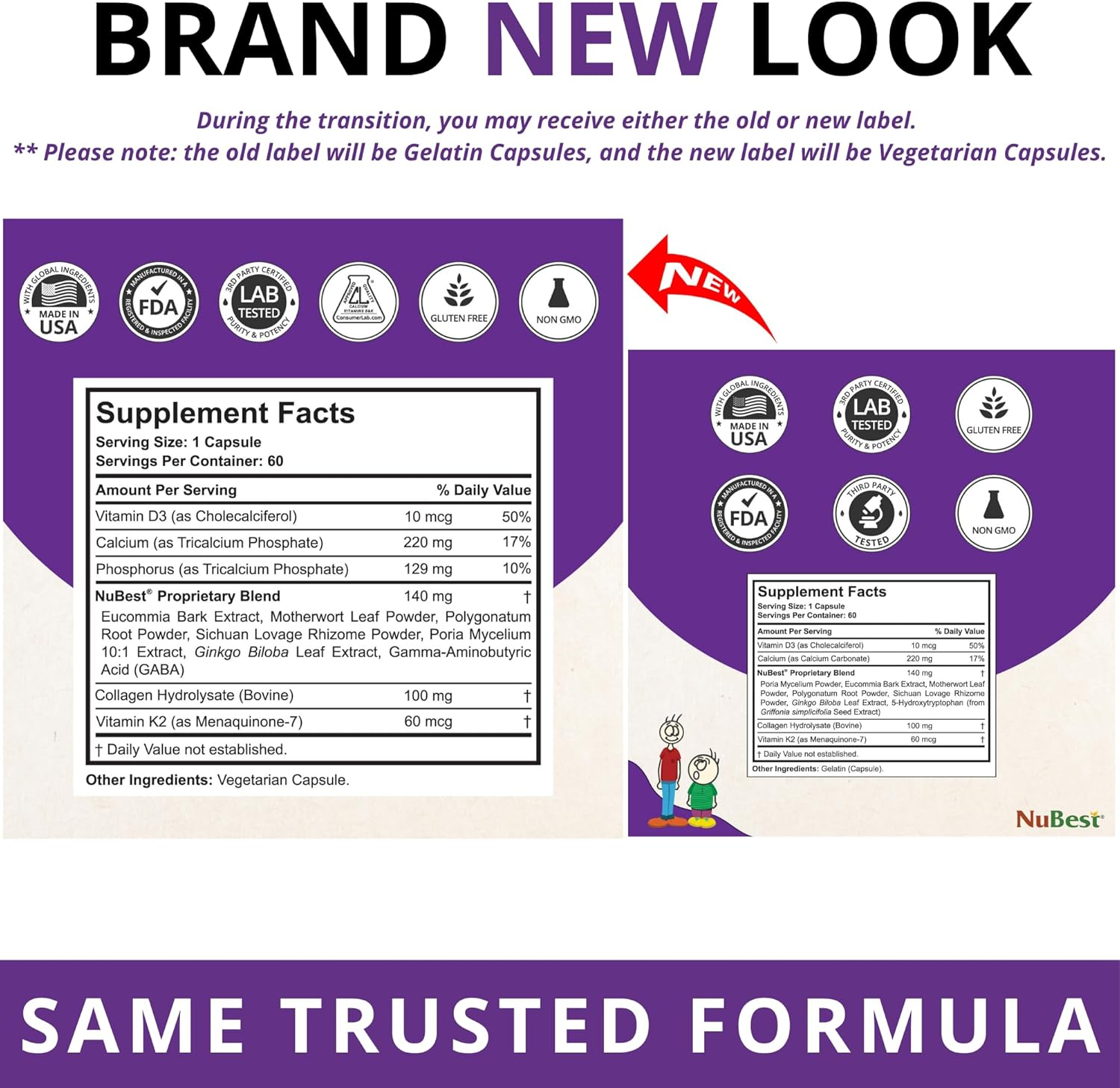 Nubest Tall 10+ - Advanced Bone Growth Formula - Supports Immunity, Healthy Development & Optimal Wellness - 60 Capsules | 1 Month Supply for Children (10+) & Teens Who Drink Milk Daily (Pack of 1) image number 5