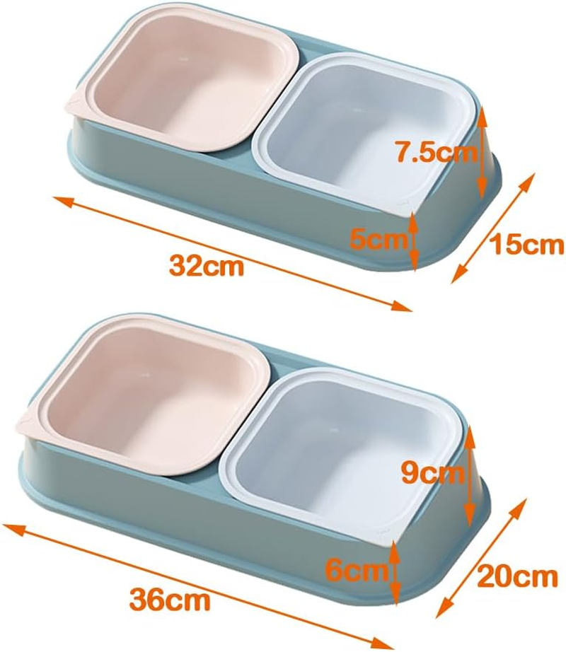 BPS Pet Bowl, Cat Bowls, Non-Slip Pet Bowls, for Cats and Dogs, Small (L, Model 1) BPS-5576AM image number 3