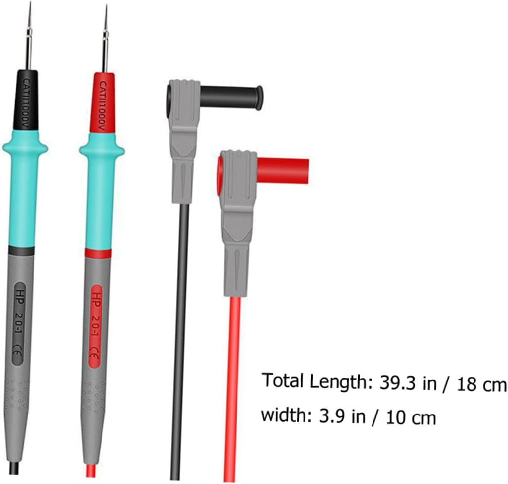 Gatuida High Precision Multimeter Test Leads Kit 1000V/20A Silicone Insulated Probes Ultra-Fine Needle Tips for Automotive and Electronics Testing image number 5
