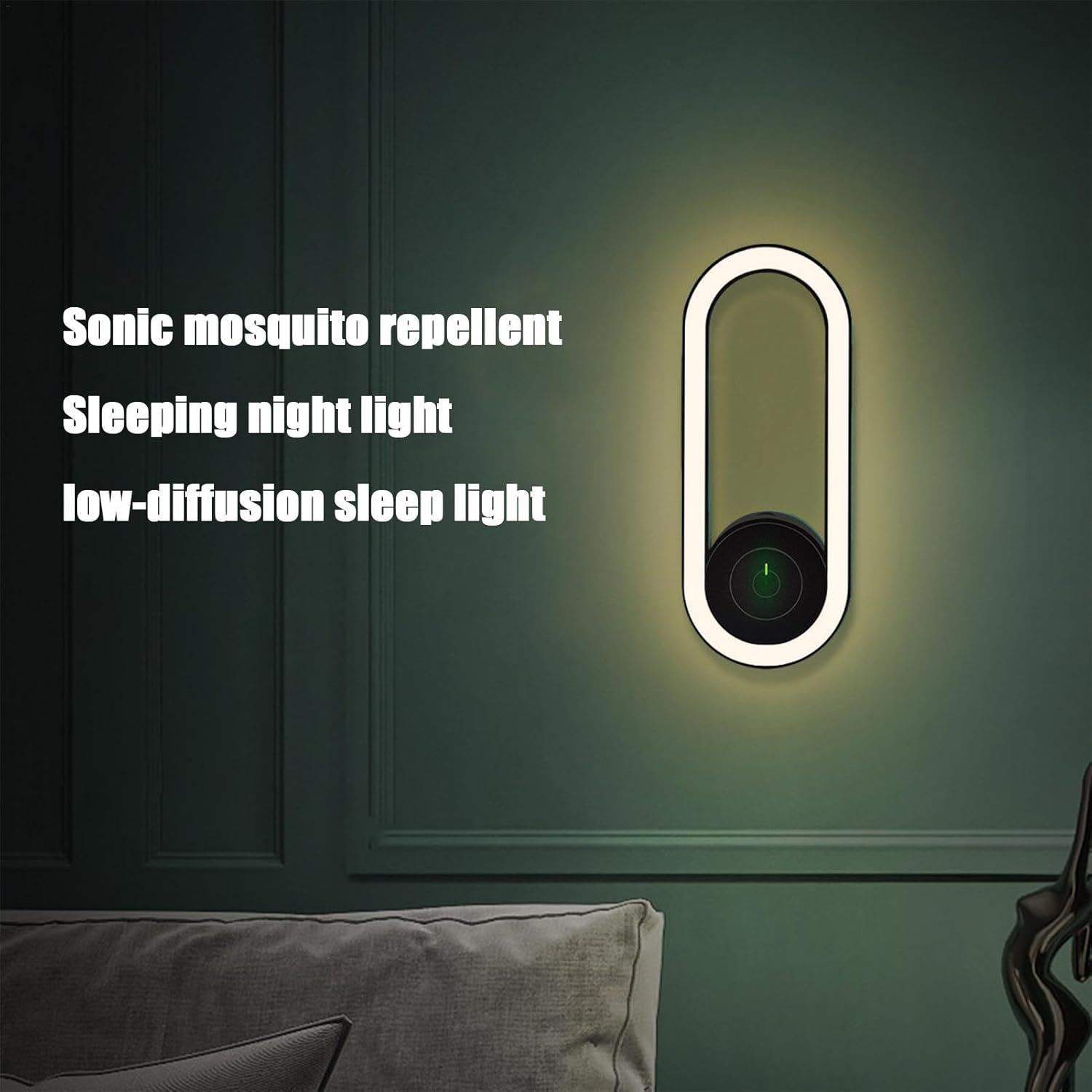 Quzente Ultrasonic Mosquitoes Repeller - Indoor Repellents Lamp,Ultrasonic Mosquitoes Repeller, Repellents Ultrasonic Electronic Lamp for Mosquitoes image number 4