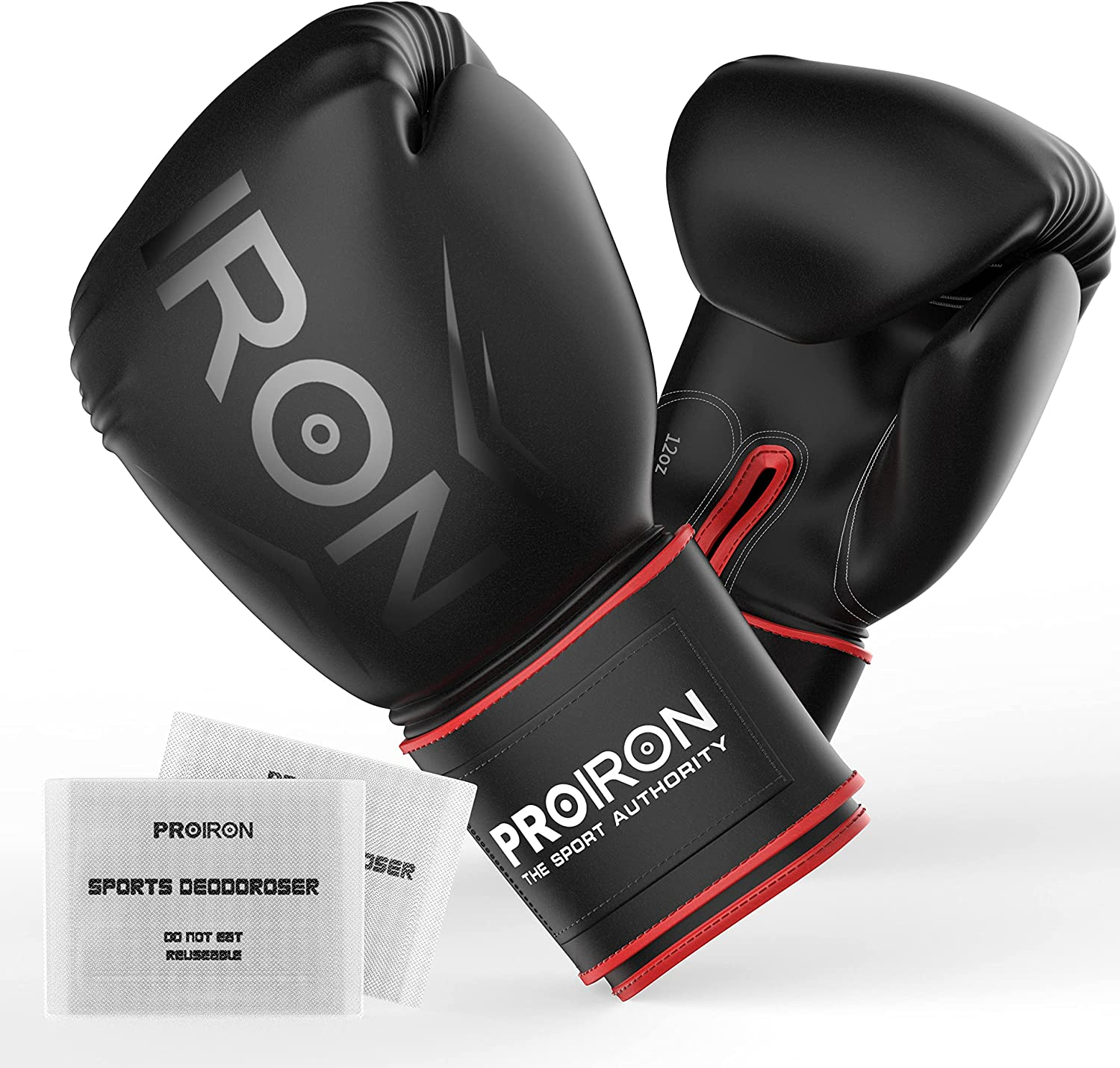 PROIRON Boxing Gloves MMA Punch Bag Training Mitts for Muay Thai, Sparring, Kickboxing, Fighting, Martial Arts, Workout Gloves 8Oz, 10Oz, 12Oz, 14Oz with Free Deodoriser image number 3