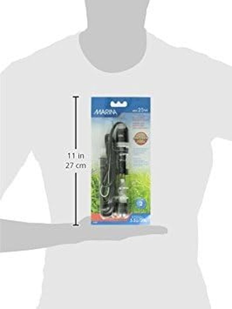 Marina Submersible Heater for Aquarium, Mini, 25-Watt