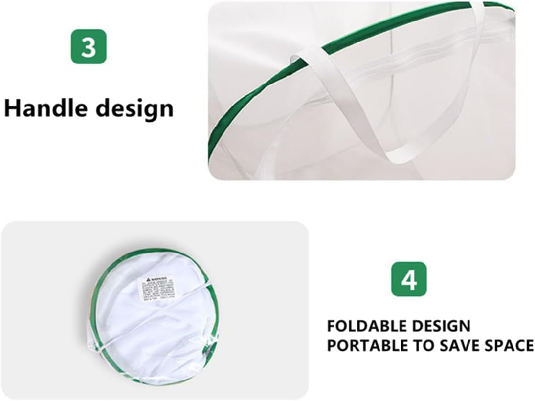 Outdoor Pop-Up Insect Butterfly Habitat Cage,Collapsible Mesh Cage Terrarium with Clear View,Insect Enclosure,40&times;40&times;60Cm image number 2