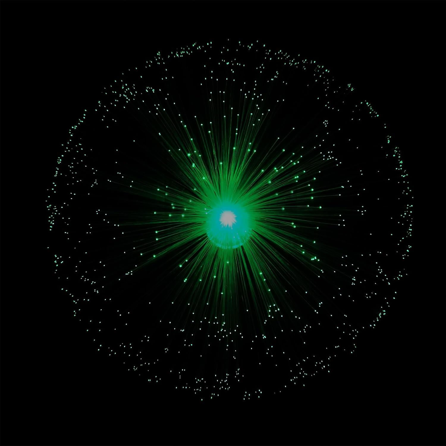 JALORDE 13 Inch USB Corded Ice Fiber Optic Mood Novelty Lamps Lighting Glacier Lite with Color-Changing Crystals Base (USB) image number 6