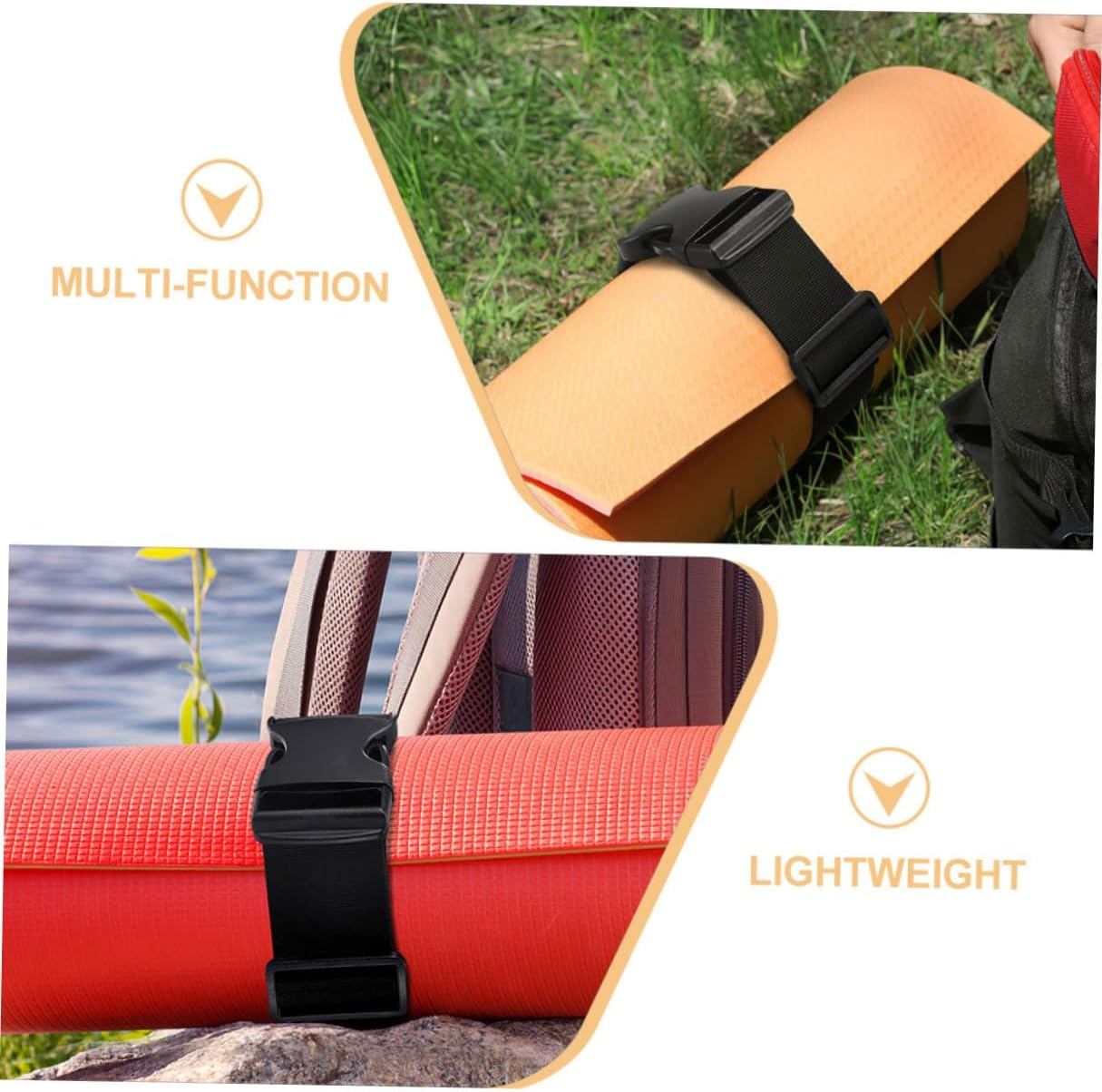 Garneck 4Pcs Adjustable Nylon Luggage Straps with Buckle Outdoor Travel Suitcase Belts for Secure Packing and Extra Bag Hanging Wide Long image number 4