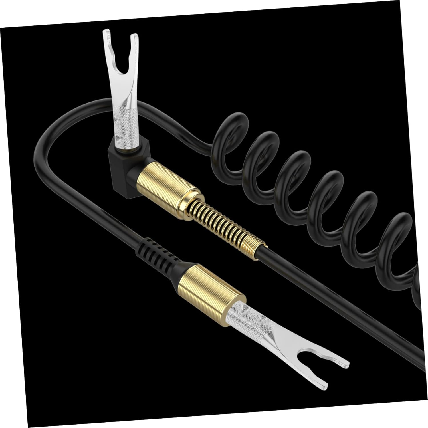 LIFKICH Silver-Plated Speaker Y Fork Plug U-Shaped Audio Connector Adapter for Amplifier and Speaker Cable Wiring, Compatible with Hi-Fi Stereo and Home Theatre Systems in Australia image number 5