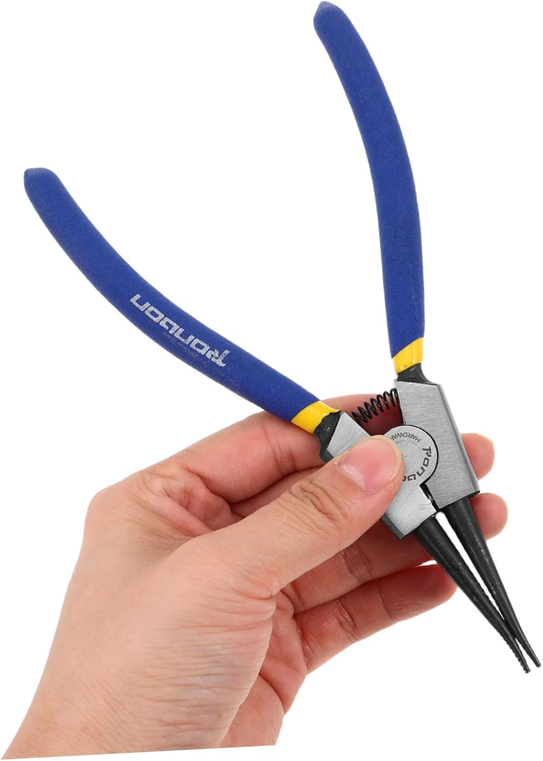 ARTIBETTER 2Pcs High Carbon Steel Circlip Pliers Bent Nose Spring Clip Tool Retaining Ring Installer for Automotive image number 3