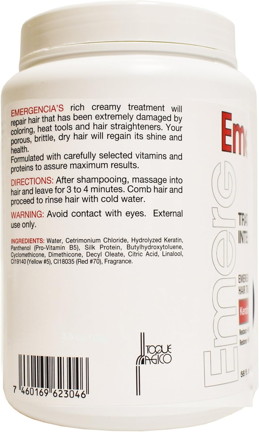 Emergencia (Emergency) Deep Intensive Keratin Repair Treatment by Toque Magico 56Oz