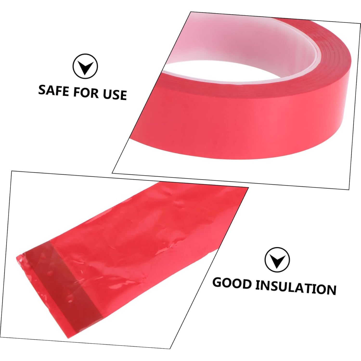 CANIGHT 6Pcs Insulation Adhesive Tape Pet Marking Tape for Electrical Work for Motor Capacitors and Random Colors image number 4