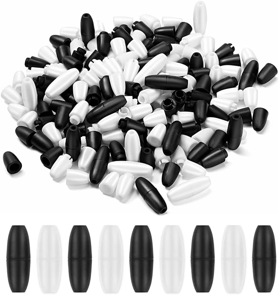 Plastic Breakaway Safety Buckle Clasp Bead Barrel Connectors, 100Pcs Clasp Bead Barrel Connectors Breakaway Safety Clasp Breakaway Clasps Safety Breakaway Clasps,Plastic Break Away Safety Clasp Buckle image number 4