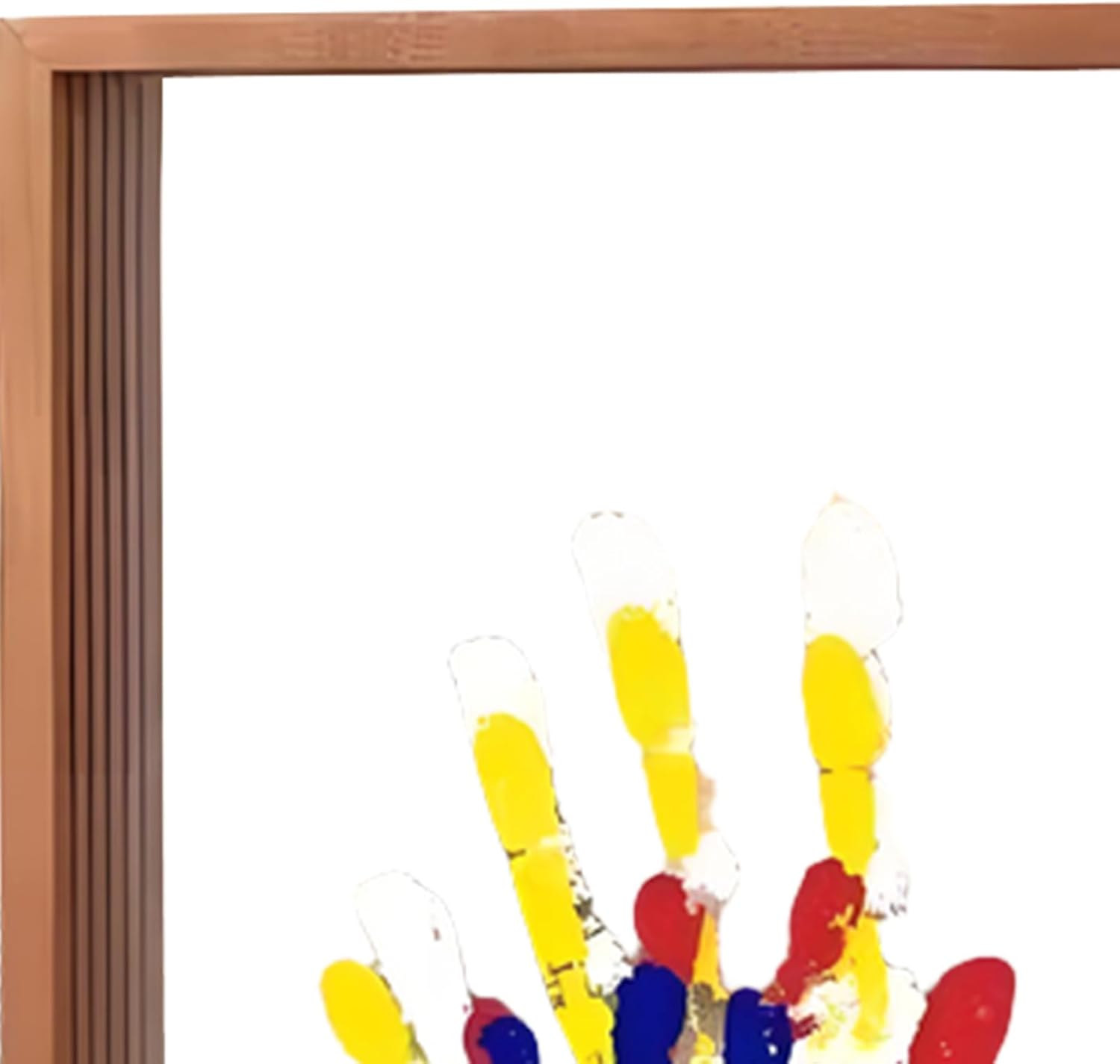 Family Handprint Kit, Family Keepsake Frame, Creative Wooden Frames, Multipurpose Paw Print Frame, Parent Child Interaction Handprint Set for Home Decoration image number 5
