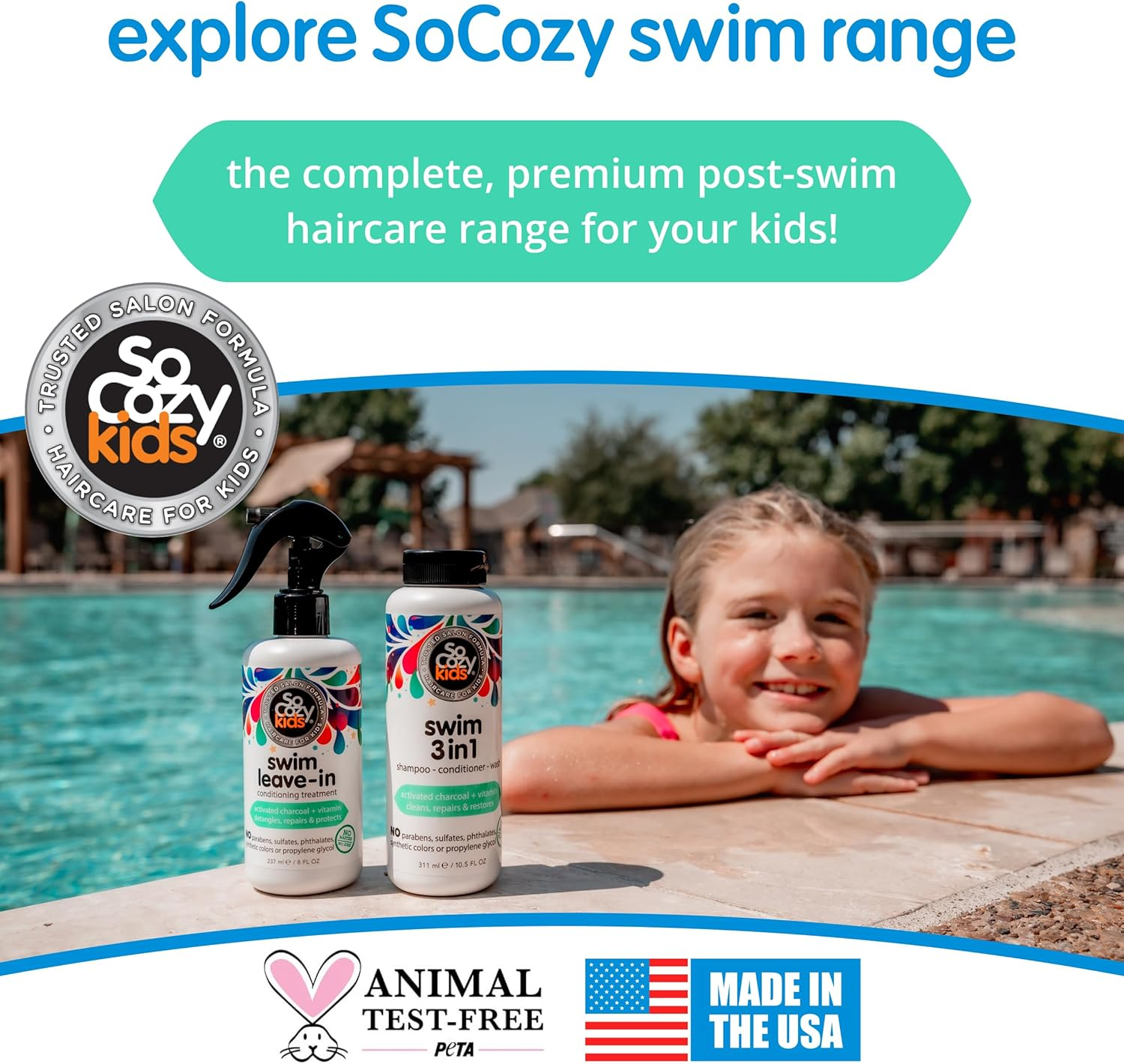 Socozy Splash Swim Leave-In Treatment plus Detangler, 8 Oz. image number 2