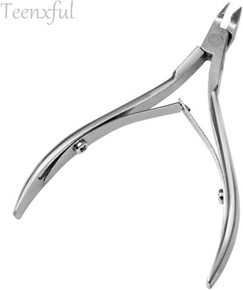 3 Stainless Steel Nail Cuticle Spoon Pusher Remover Cutter Nipper Clipper , Cuticle Nipper , Cuticle Cutter and Remover with Cuticle Pusher for Dead Skin - Durable Manicure Tools and Cuticle Clippers image number 4