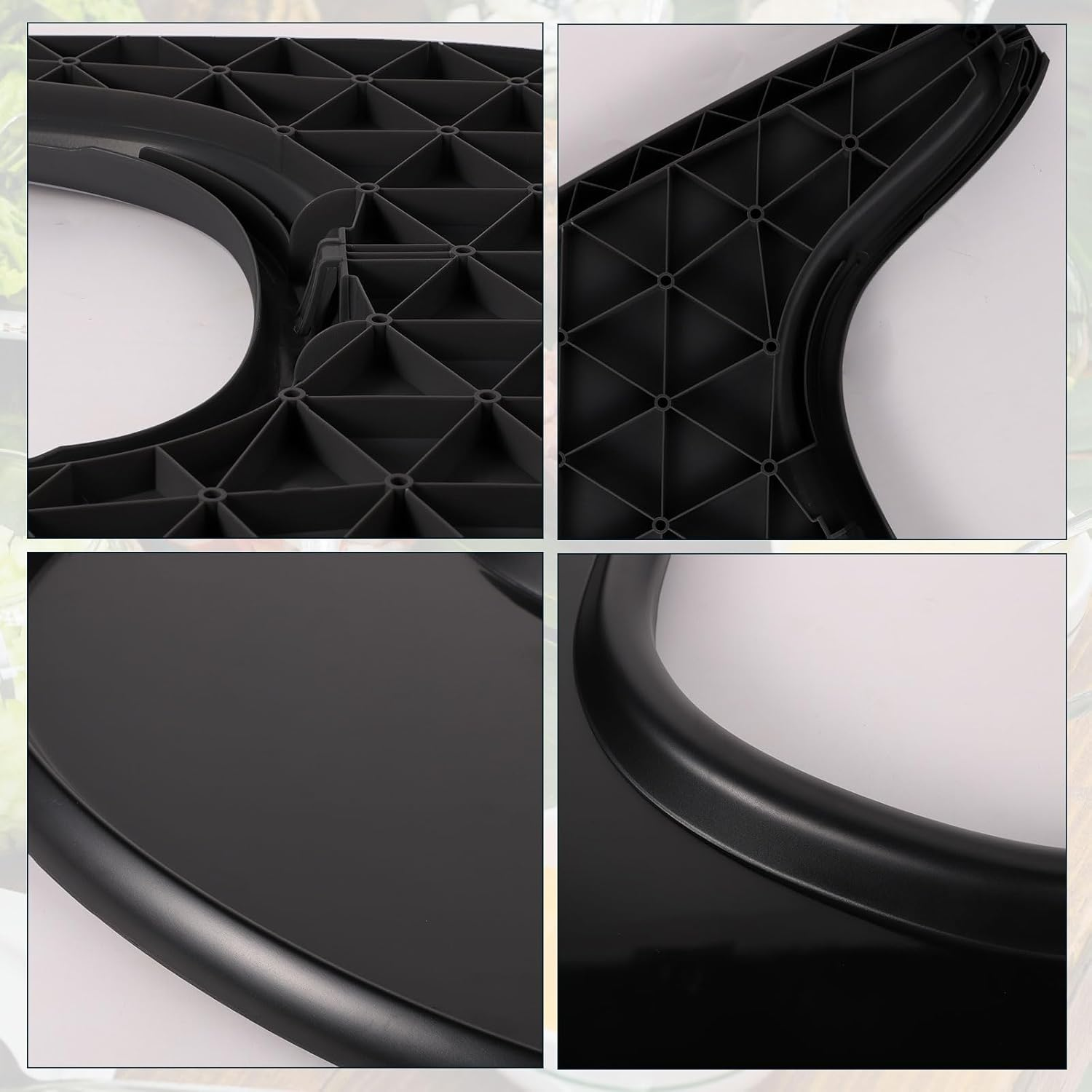 Tray Compatible with Stokke Tripp Trapp Chair, Full Cover High Chair Placemat for Stokke High Chair Replacement Tray High Chair Accessories for Toddler 6-36 Months (Black) image number 1