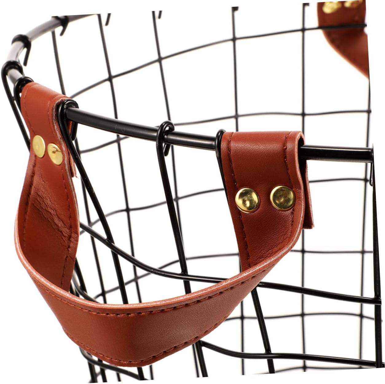 2Pcs Rustic Iron Firewood Storage Basket Outdoor Metal Log Holders round Design Firewood Organizer with Stylish Farmhouse Charm for Indoor Outdoor Use image number 4