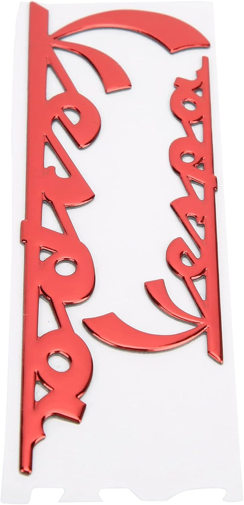 Motorcycle Emblem Sticker,Emblem Sticker 3 Dimensional Decal for Vespa GTS300 LX125 LX150 IE Sprint Primavera 300 LX LXV Super (Silver Color)