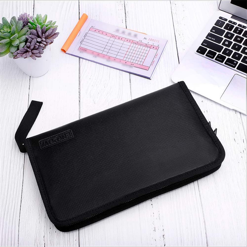 Expanding File Folder Document Organizer Fireproof and Waterproof Document Bag with A5 Size 13 Pockets Zipper Closure Portable Filing Wallet Holder Storage for Check,Bill,Receipts,Tickets(11.4' X6.3') image number 1