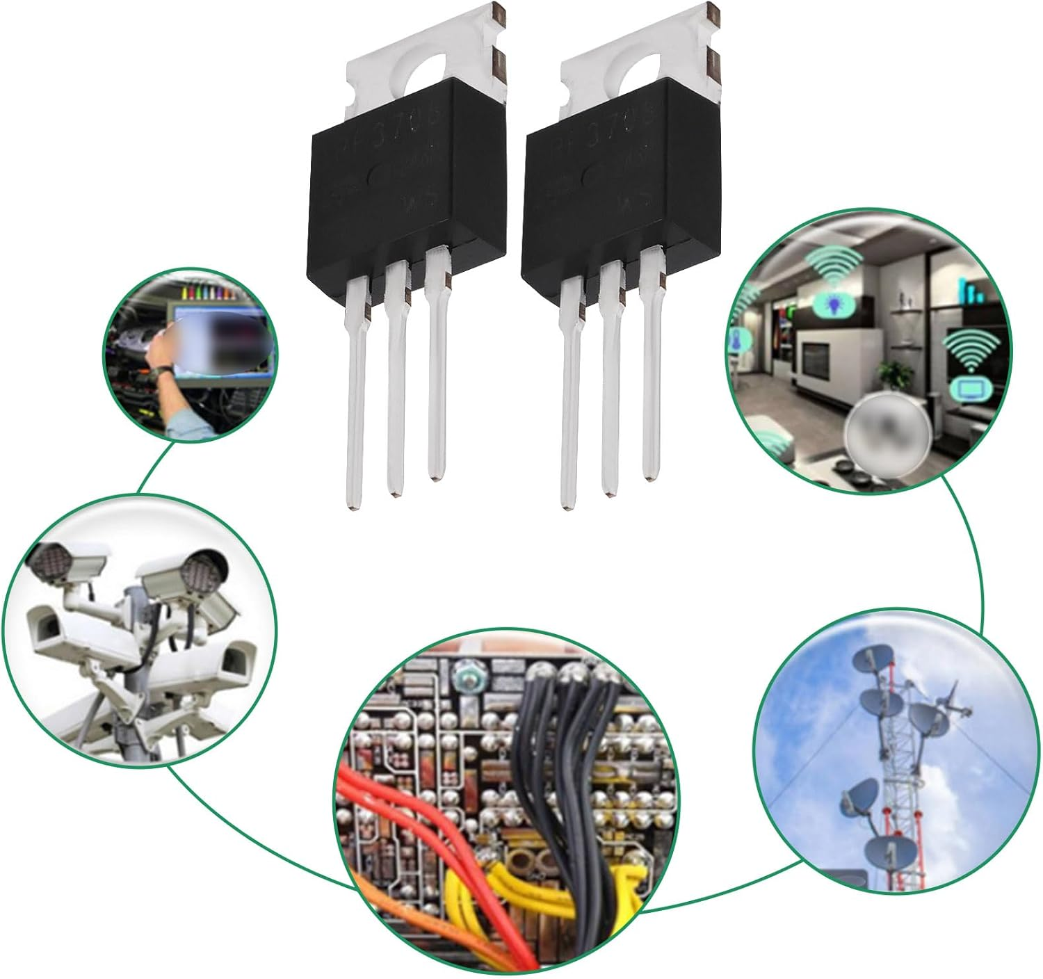 Be in Your Mind 10Pcs MOSFET Transistors IRF3708 MOSFET Transistors N-Channel Power Mosfet Transistor TO220 30V 62A for Electronic Applications image number 3